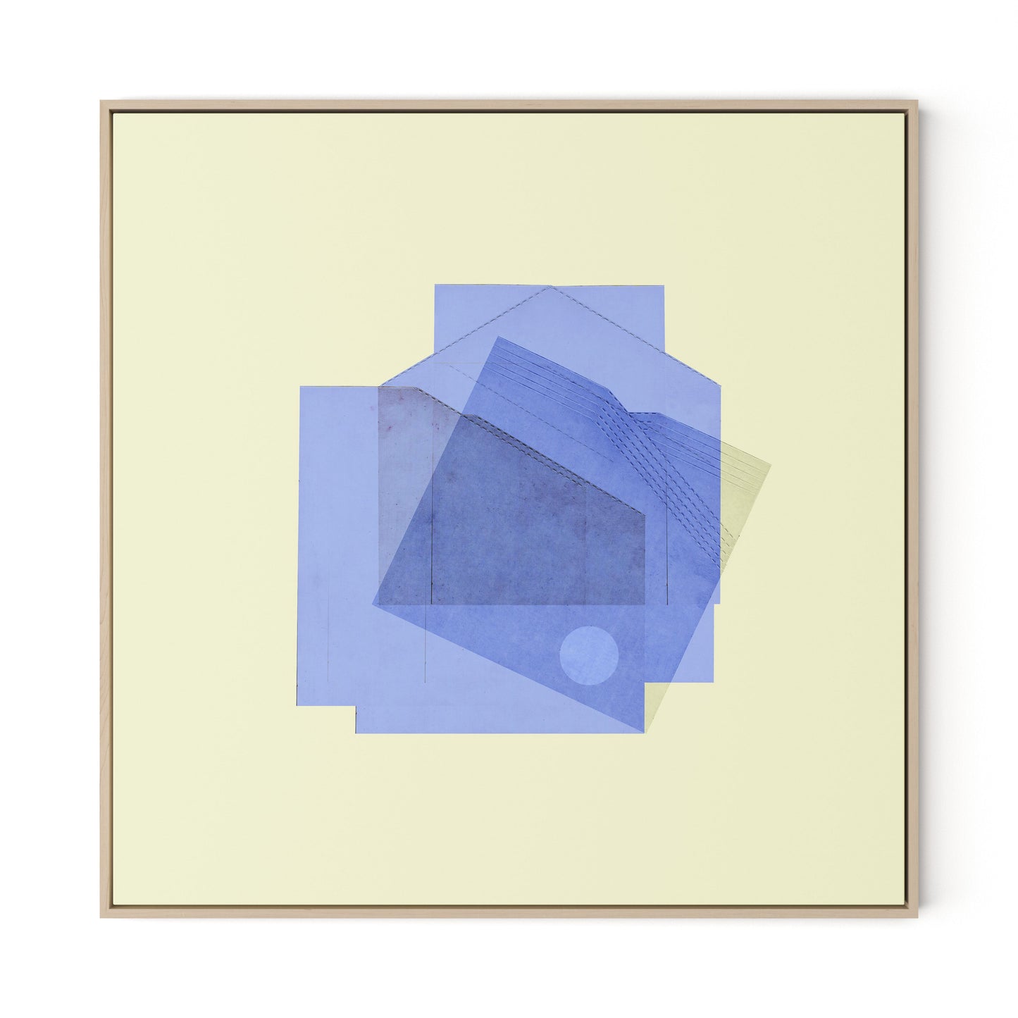 Untitled Box 2 Canvas Floater Framed / 32 x 32 in / Natural Maple