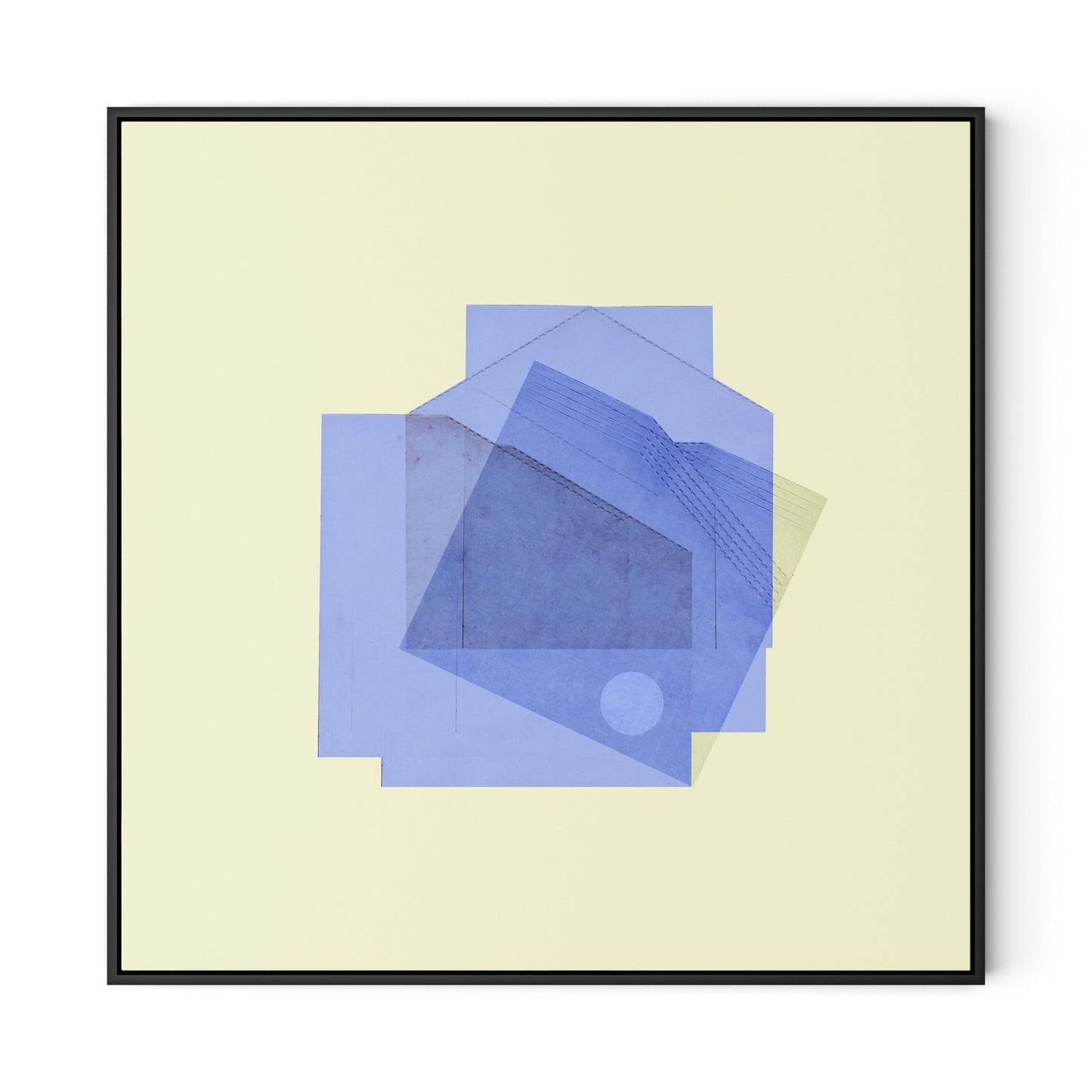 Untitled Box 2 Canvas Floater Framed / 32 x 32 in / Black