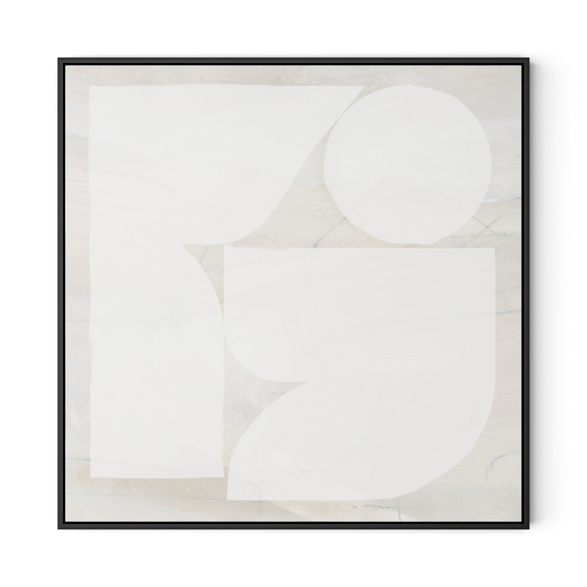 Study Canvas Floater Framed / 32 x 32 in / Black
