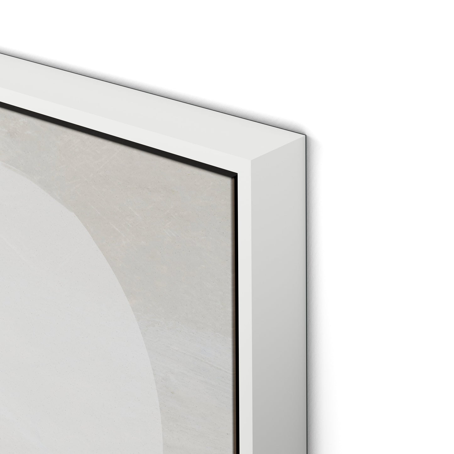 Study Canvas Floater Framed / 32 x 32 in / White