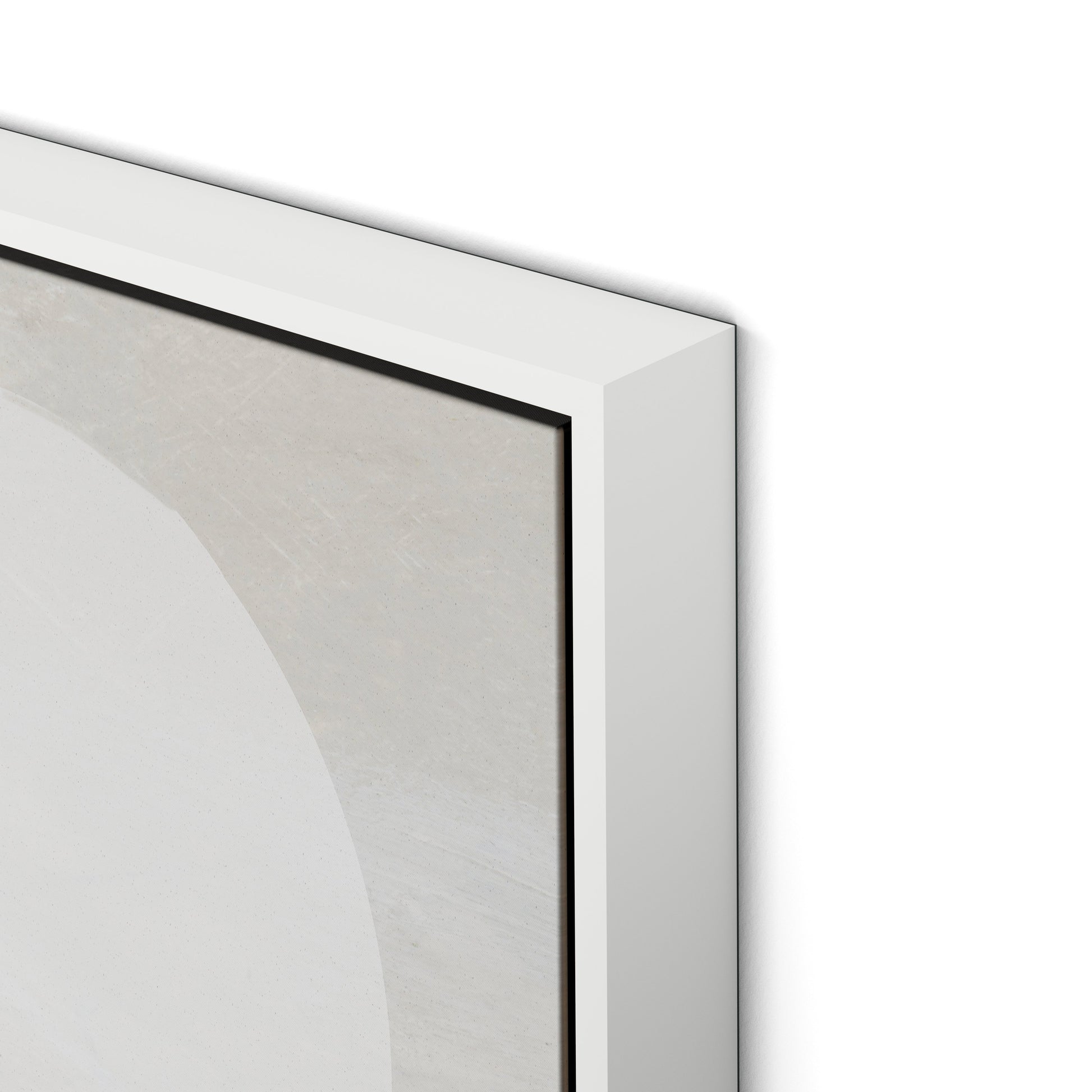 Study Canvas Floater Framed / 32 x 32 in / White