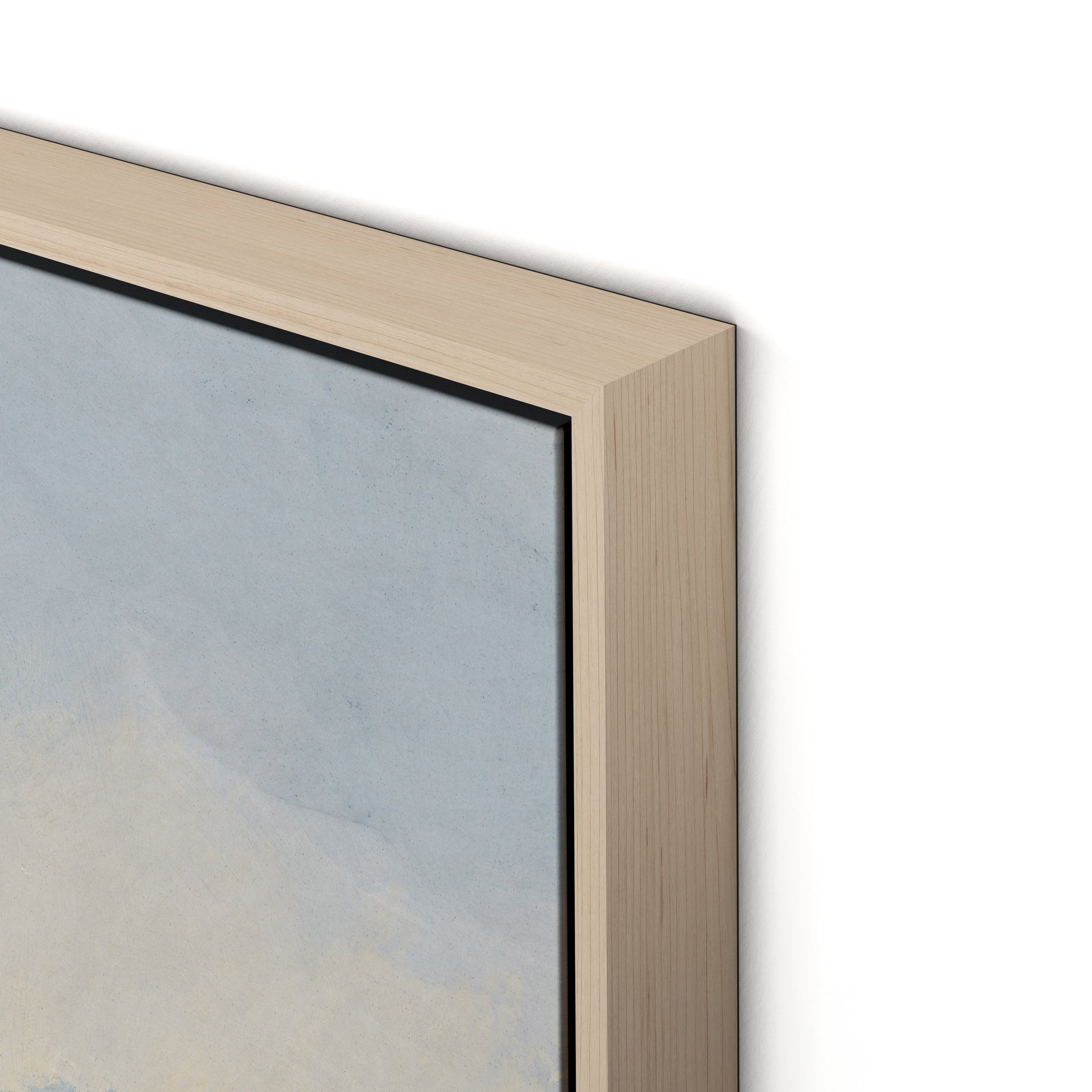 Plowed Field Canvas Floater Framed / 32 x 32 in / Natural Maple