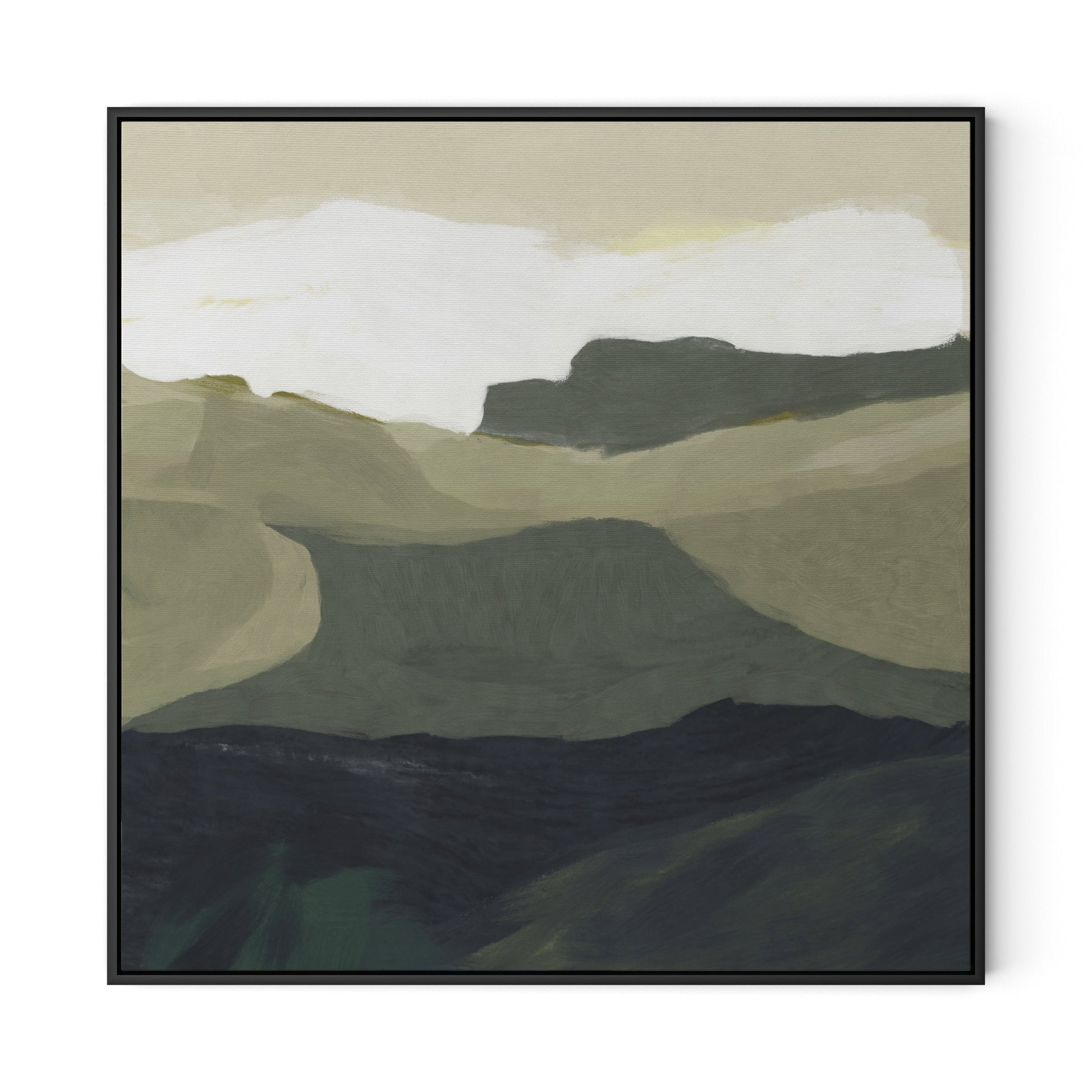 Surrey Canvas Floater Framed / 32 x 32 in / Black