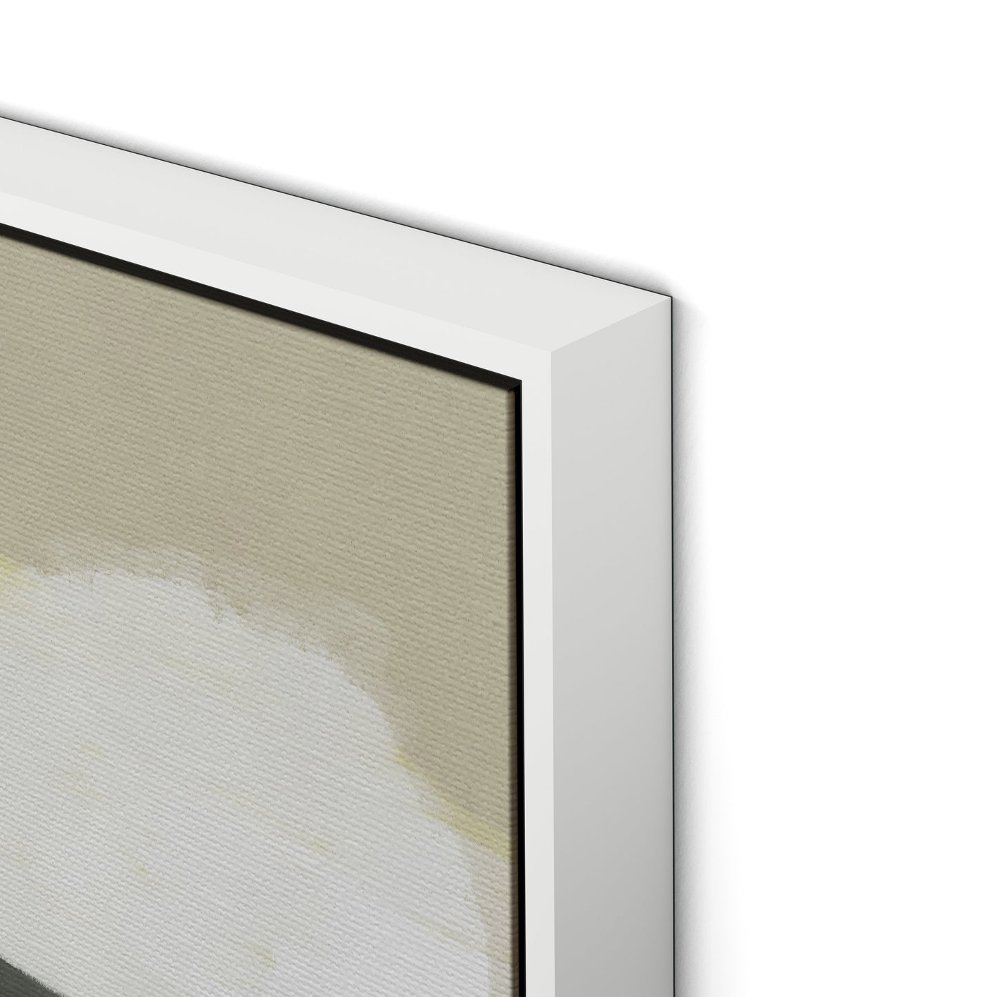 Surrey Canvas Floater Framed / 32 x 32 in / White