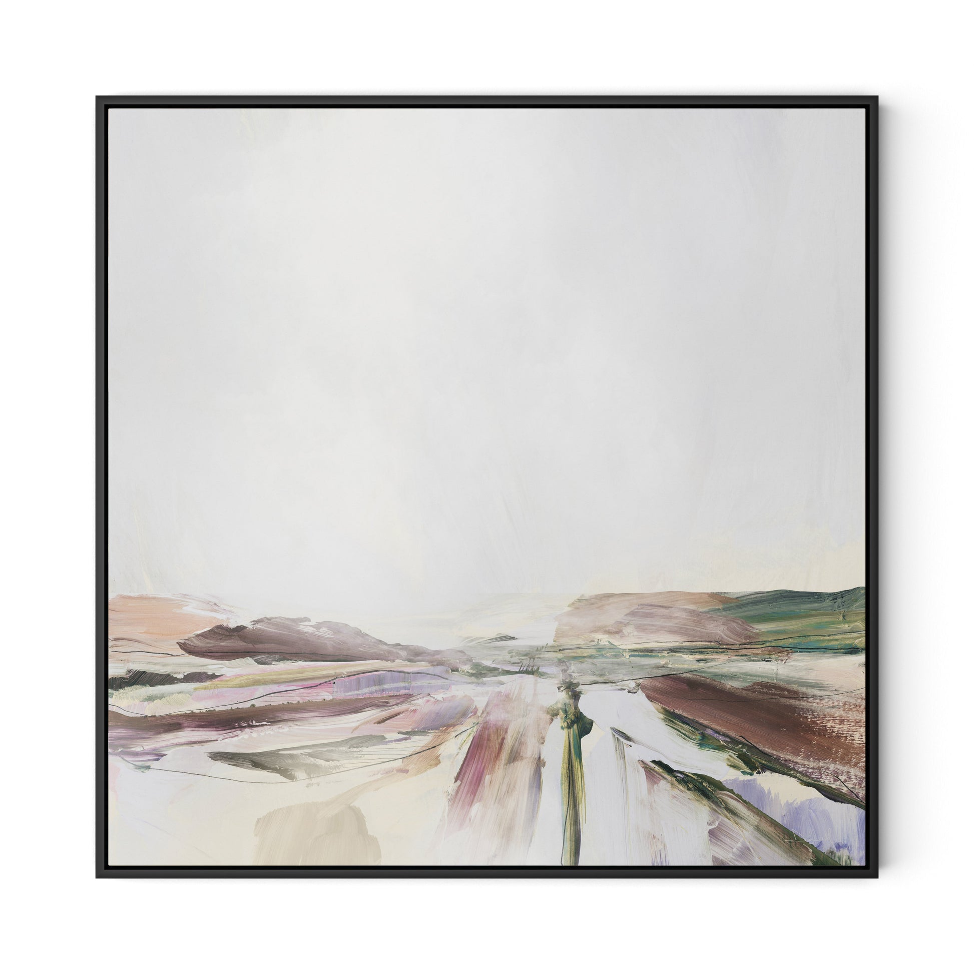 Beauty Canvas Floater Framed / 32 x 32 in / Black