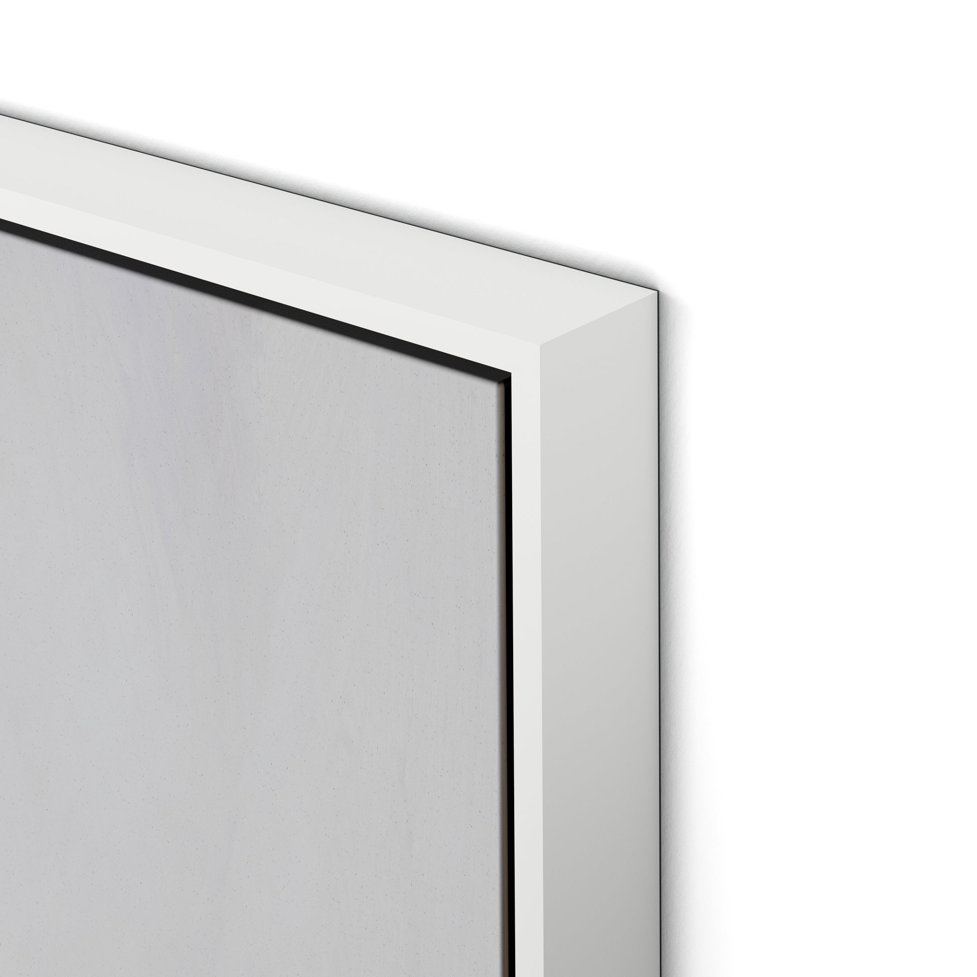 Beauty Canvas Floater Framed / 32 x 32 in / White