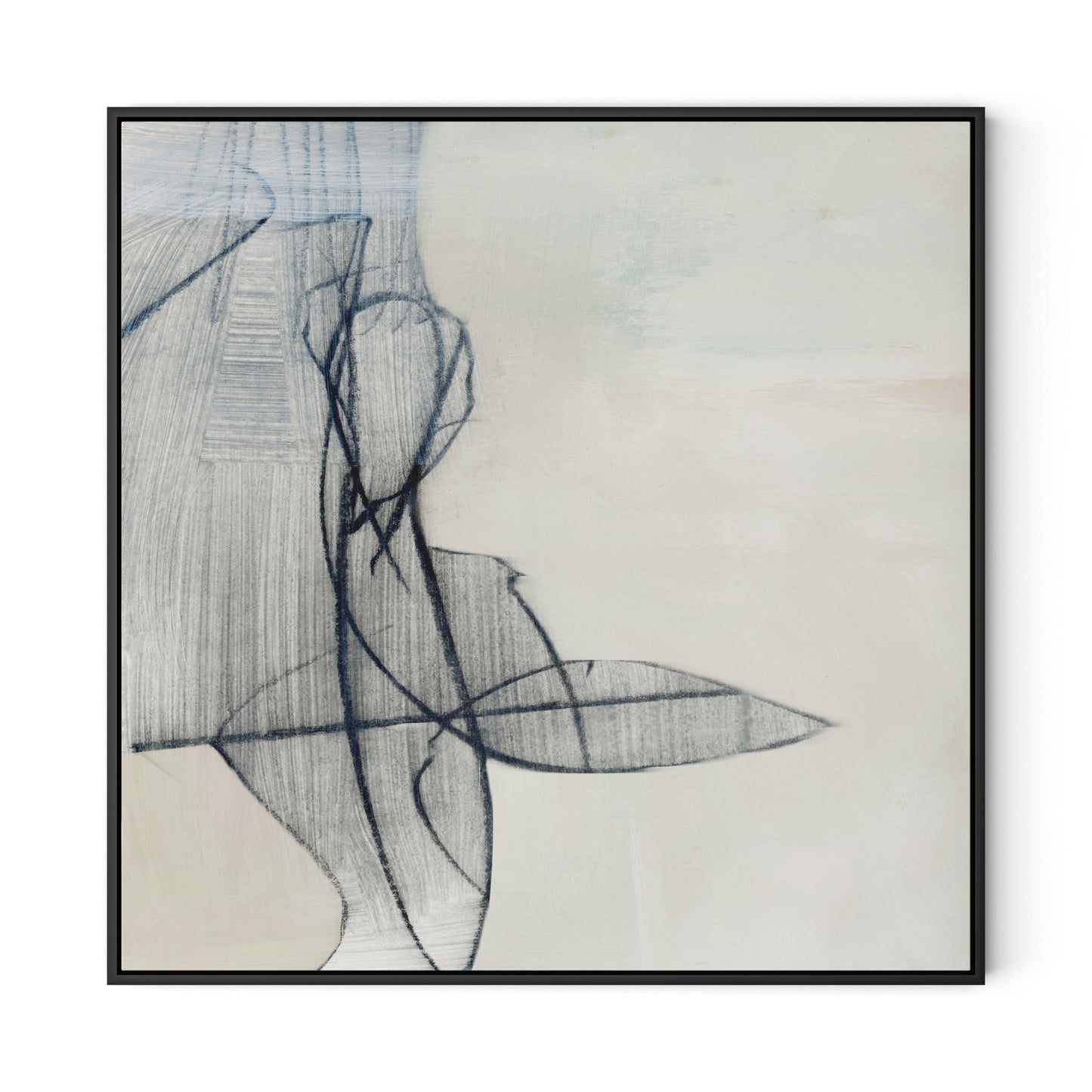 The Way Canvas Floater Framed / 32 x 32 in / Black