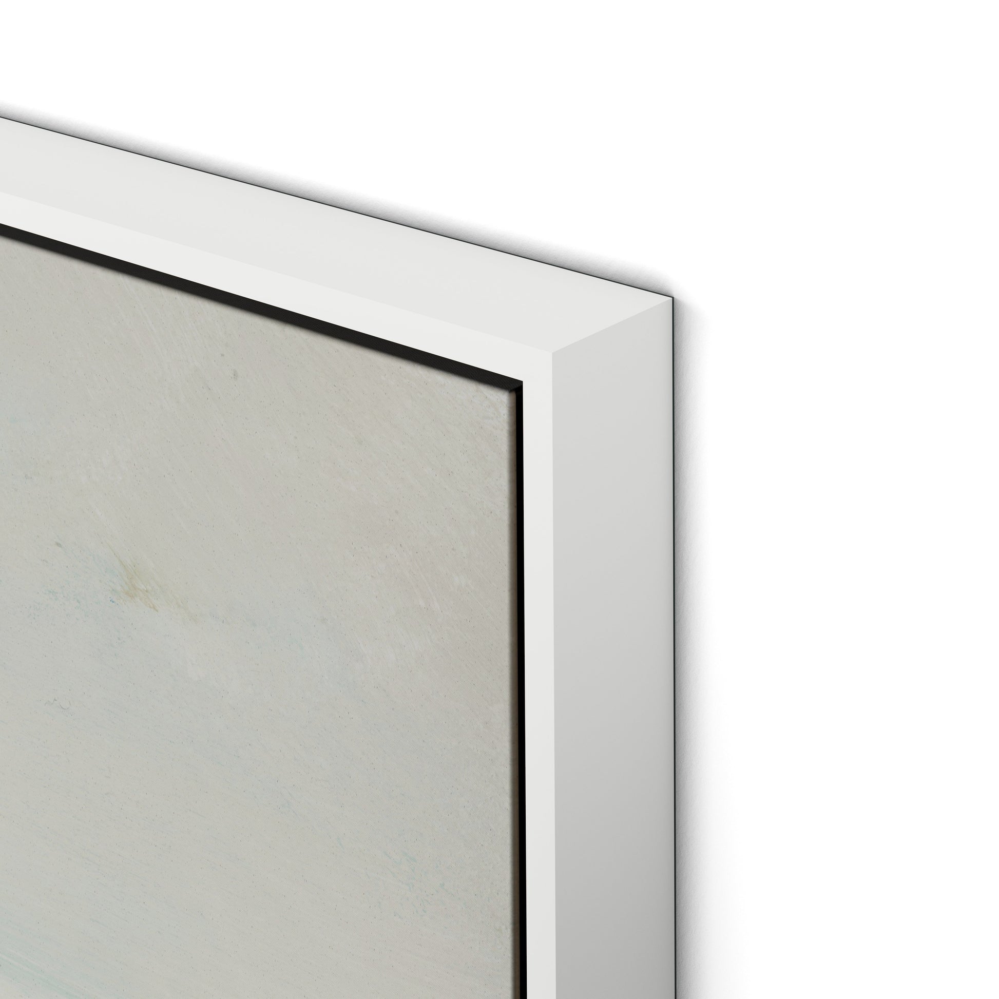 The Way Canvas Floater Framed / 32 x 32 in / White