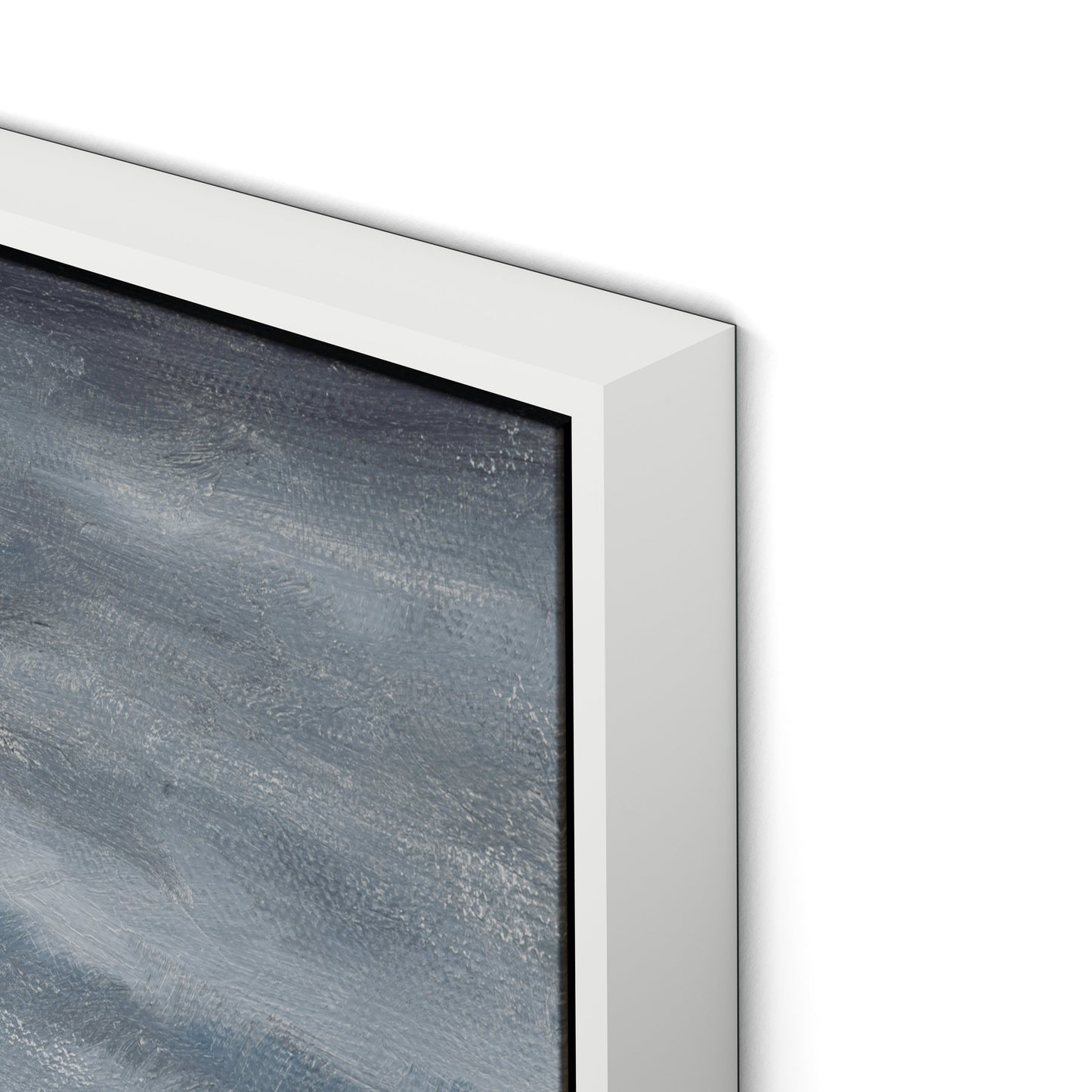 Open Seas Canvas Floater Framed / 32 x 32 in / White