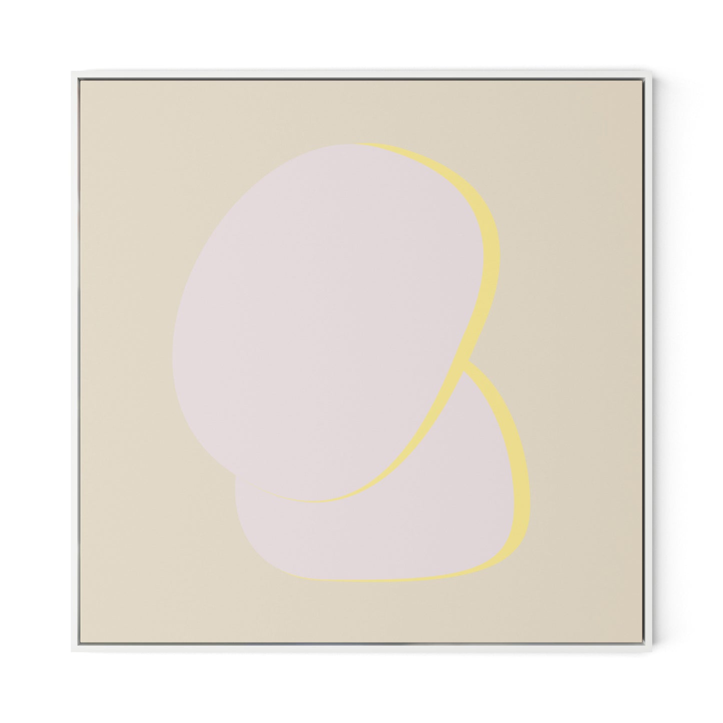 Stones 2 - Recolor 2 Canvas Floater Framed / 32 x 32 in / White