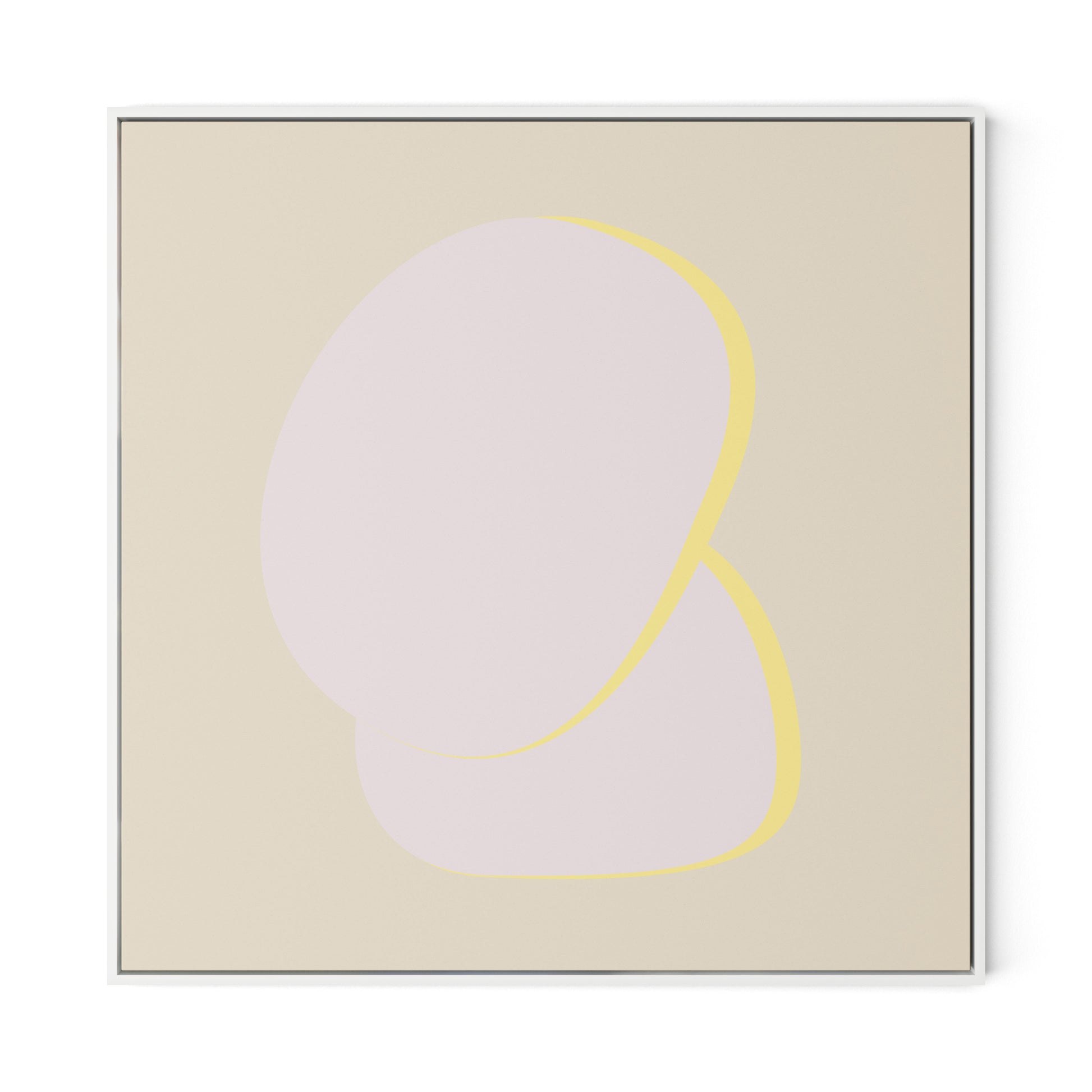 Stones 2 - Recolor 2 Canvas Floater Framed / 32 x 32 in / White