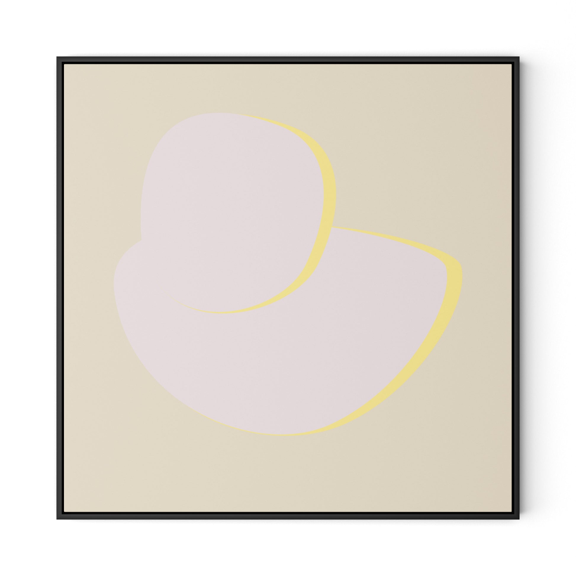 Stones E - Recolor 2 Canvas Floater Framed / 32 x 32 in / Black