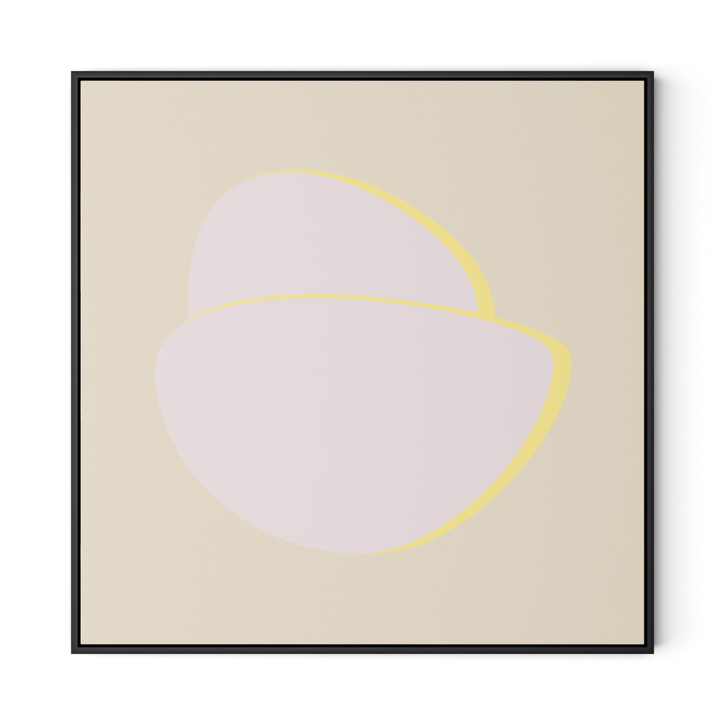 Stones C - Recolor 2 Canvas Floater Framed / 32 x 32 in / Black