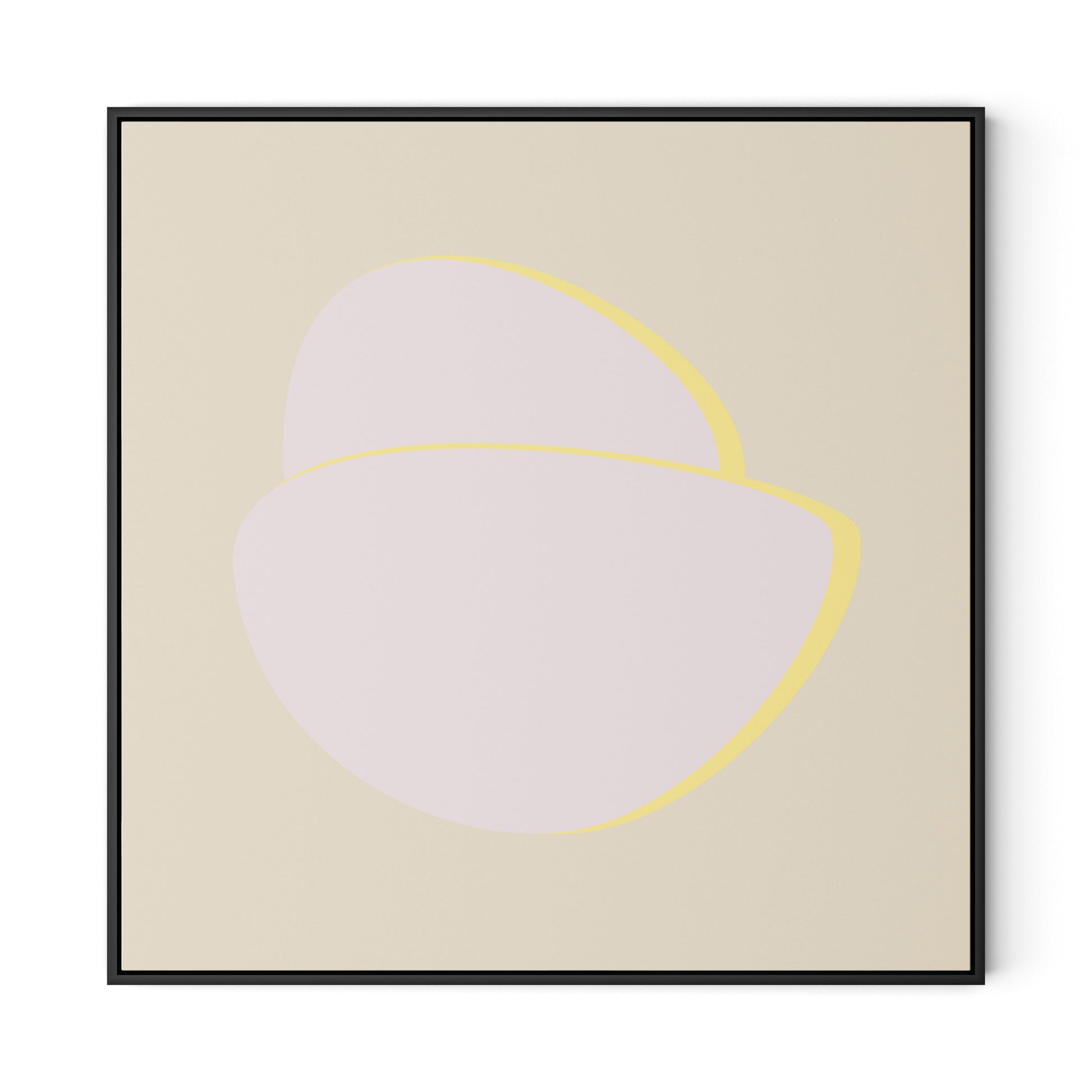 Stones C - Recolor 2 Canvas Floater Framed / 32 x 32 in / Black