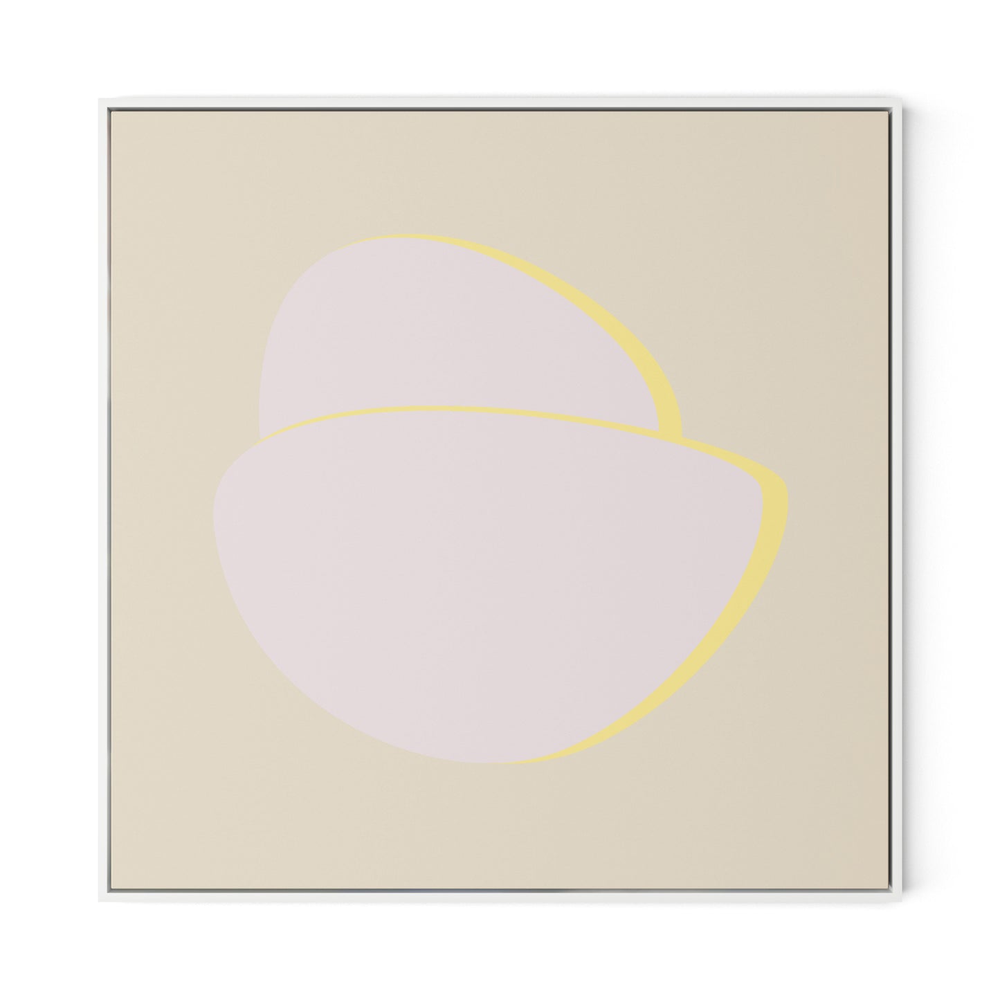 Stones C - Recolor 2 Canvas Floater Framed / 32 x 32 in / White