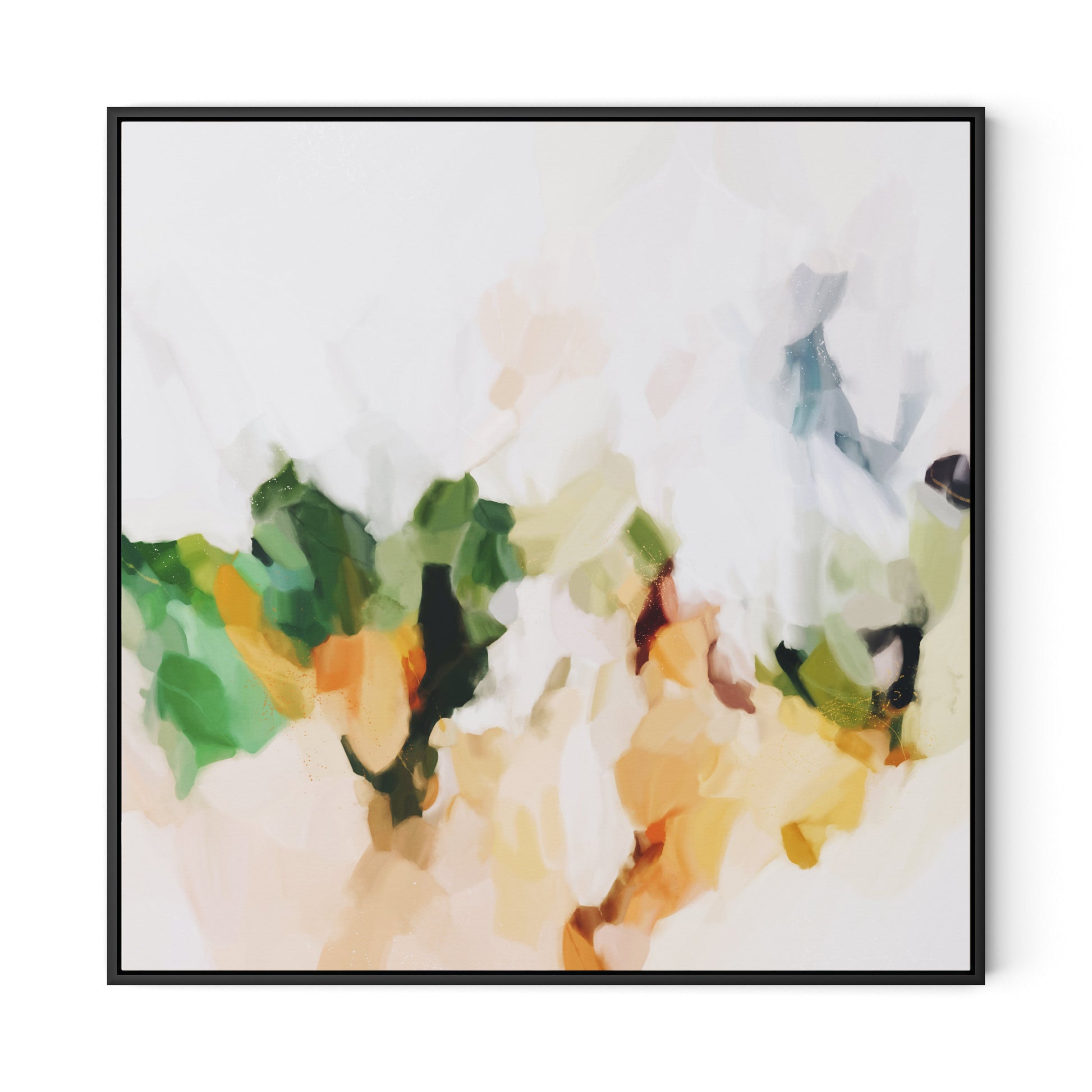 Samantha Canvas Floater Framed / 32 x 32 in / Black