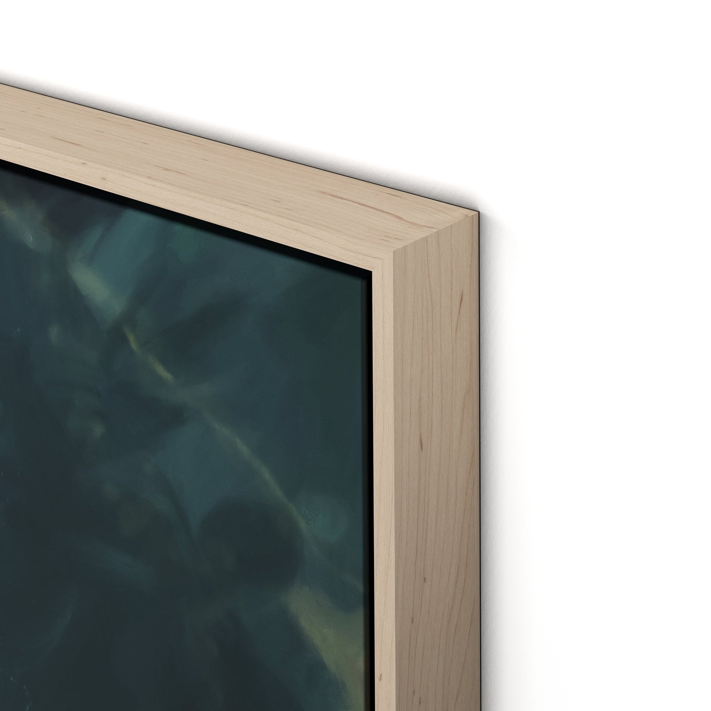 Geo Canvas Floater Framed / 32 x 32 in / Natural Maple