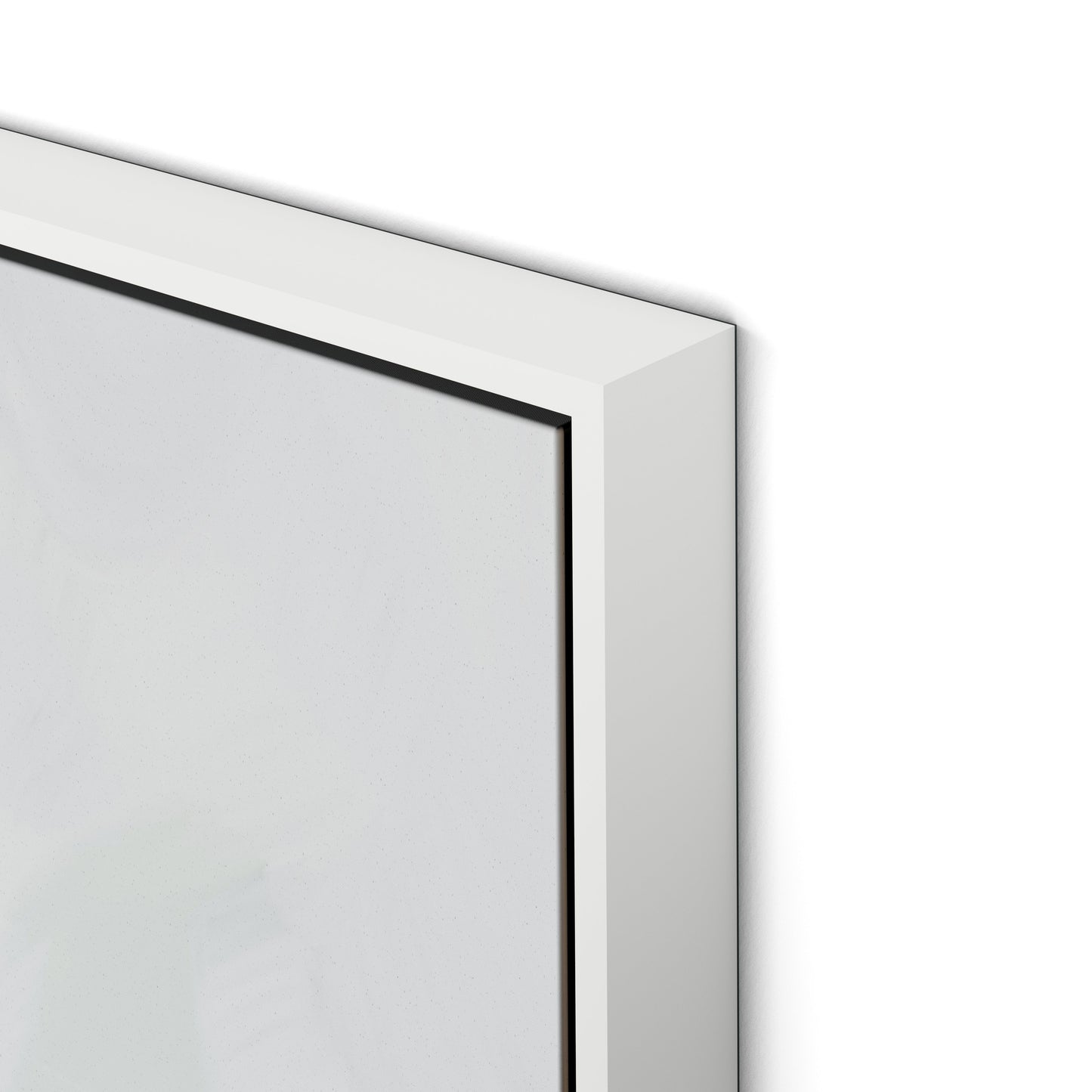 Avis Canvas Floater Framed / 32 x 32 in / White