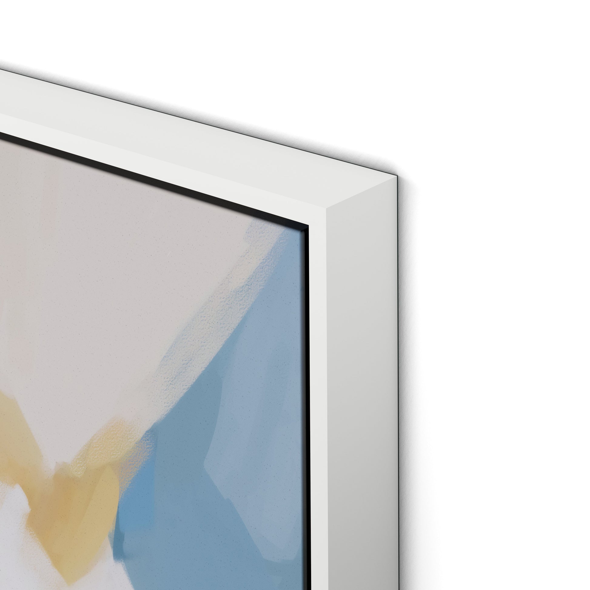 Delta Canvas Floater Framed / 32 x 32 in / White