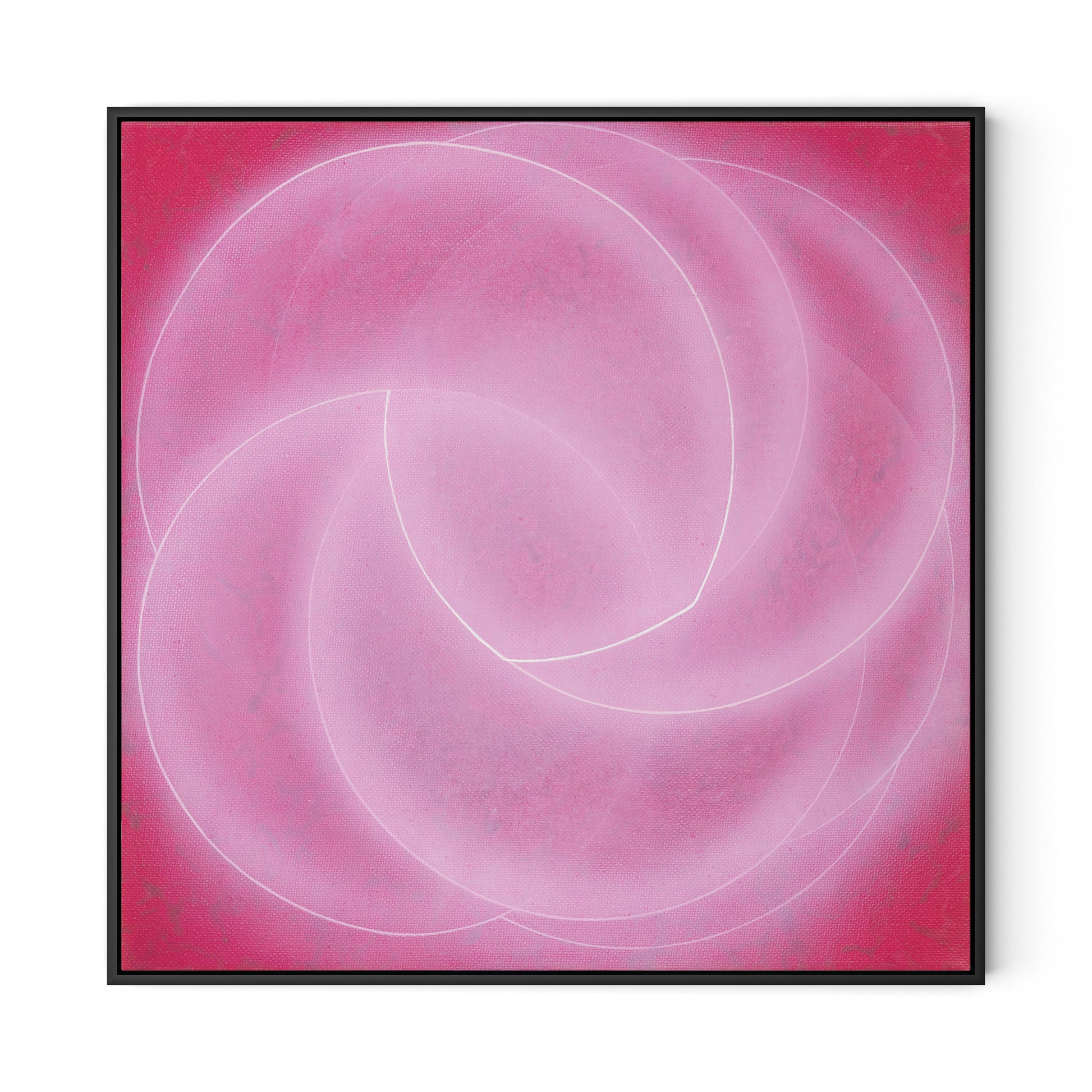 Rose II Canvas Floater Framed / 32 x 32 in / Black