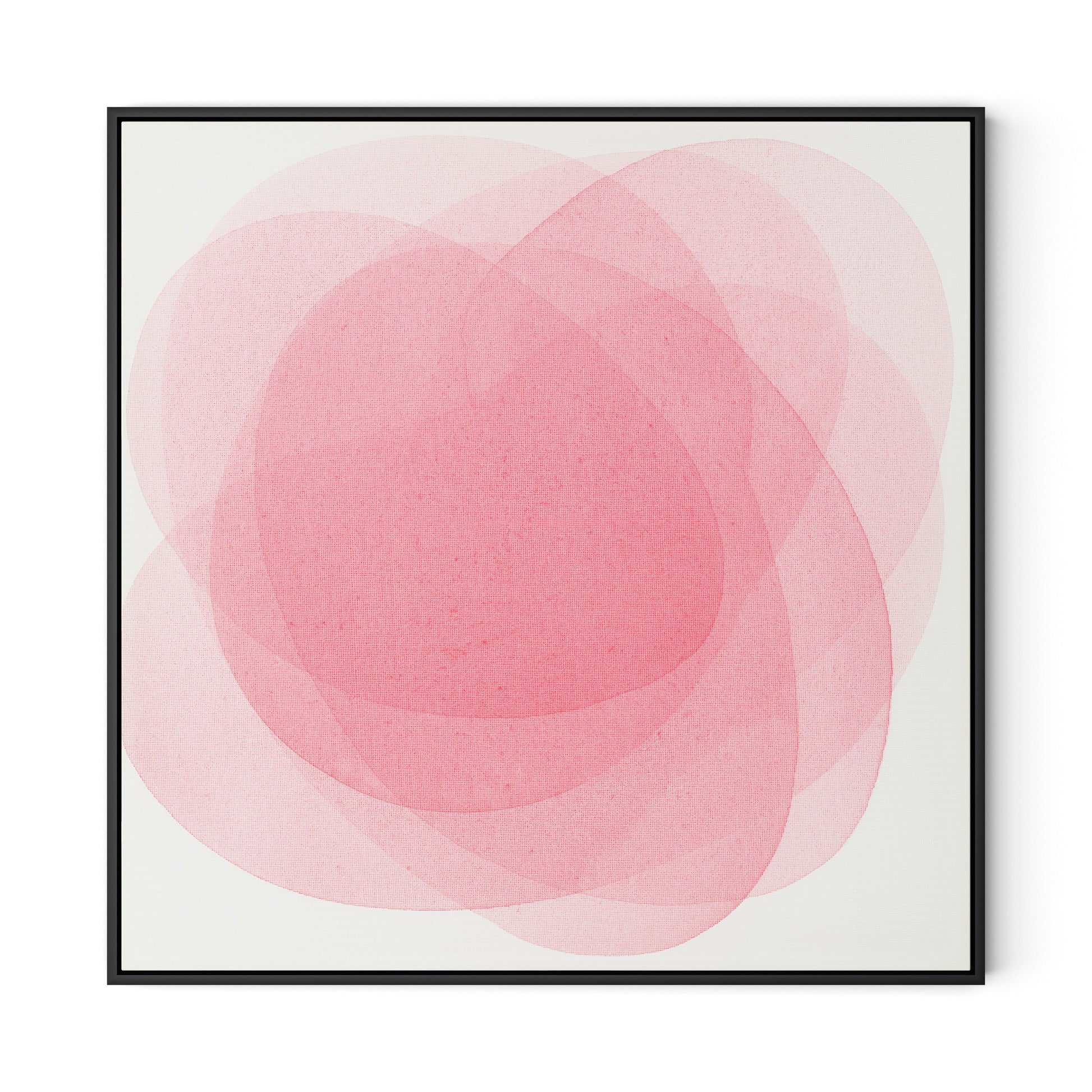 Rose I Canvas Floater Framed / 32 x 32 in / Black