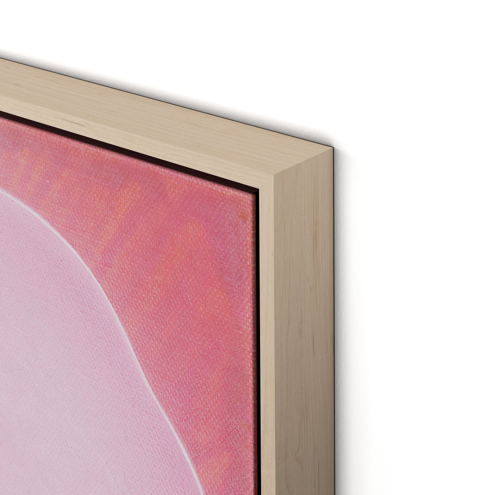 Wild Rose Canvas Floater Framed / 32 x 32 in / Natural Maple