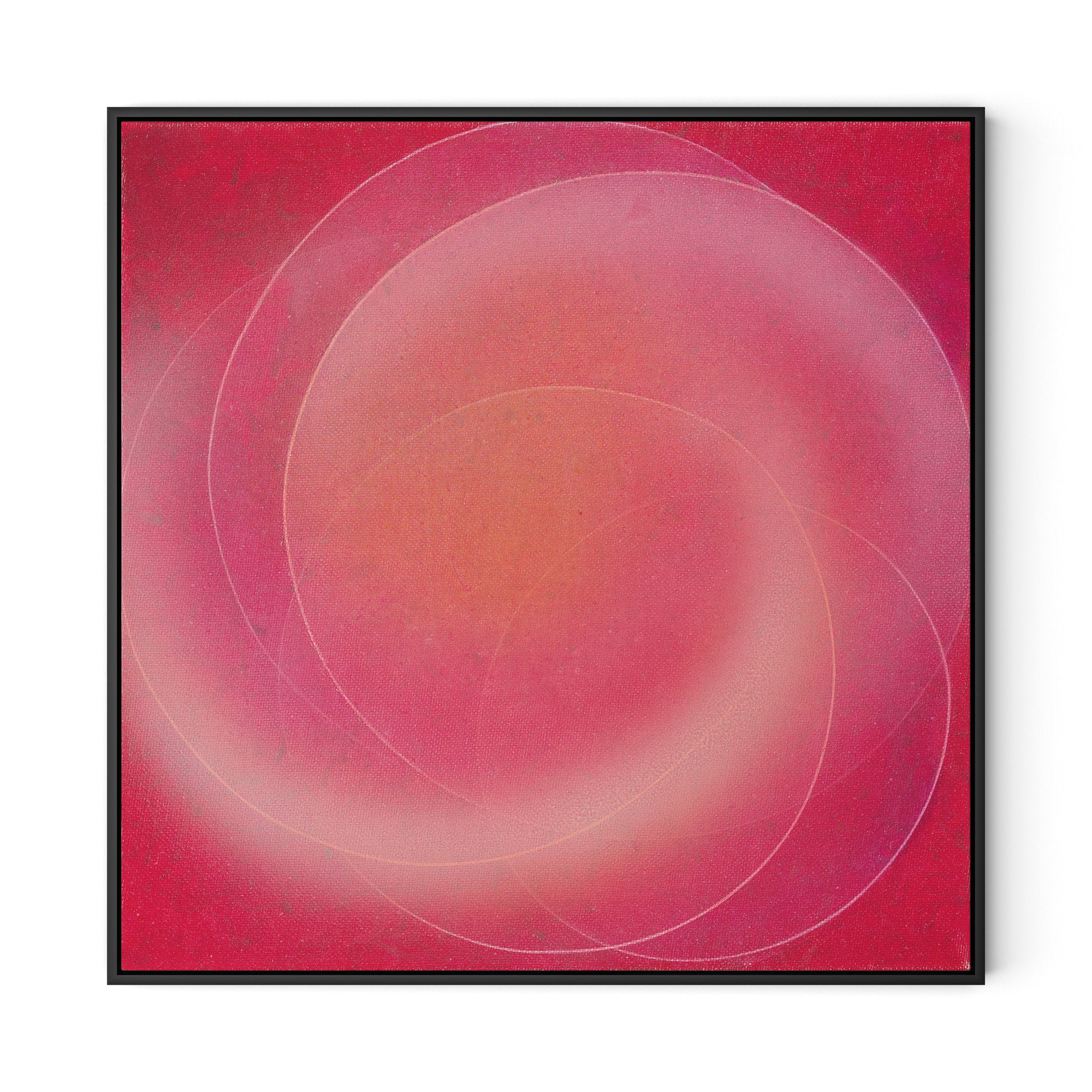 Rose III Canvas Floater Framed / 32 x 32 in / Black