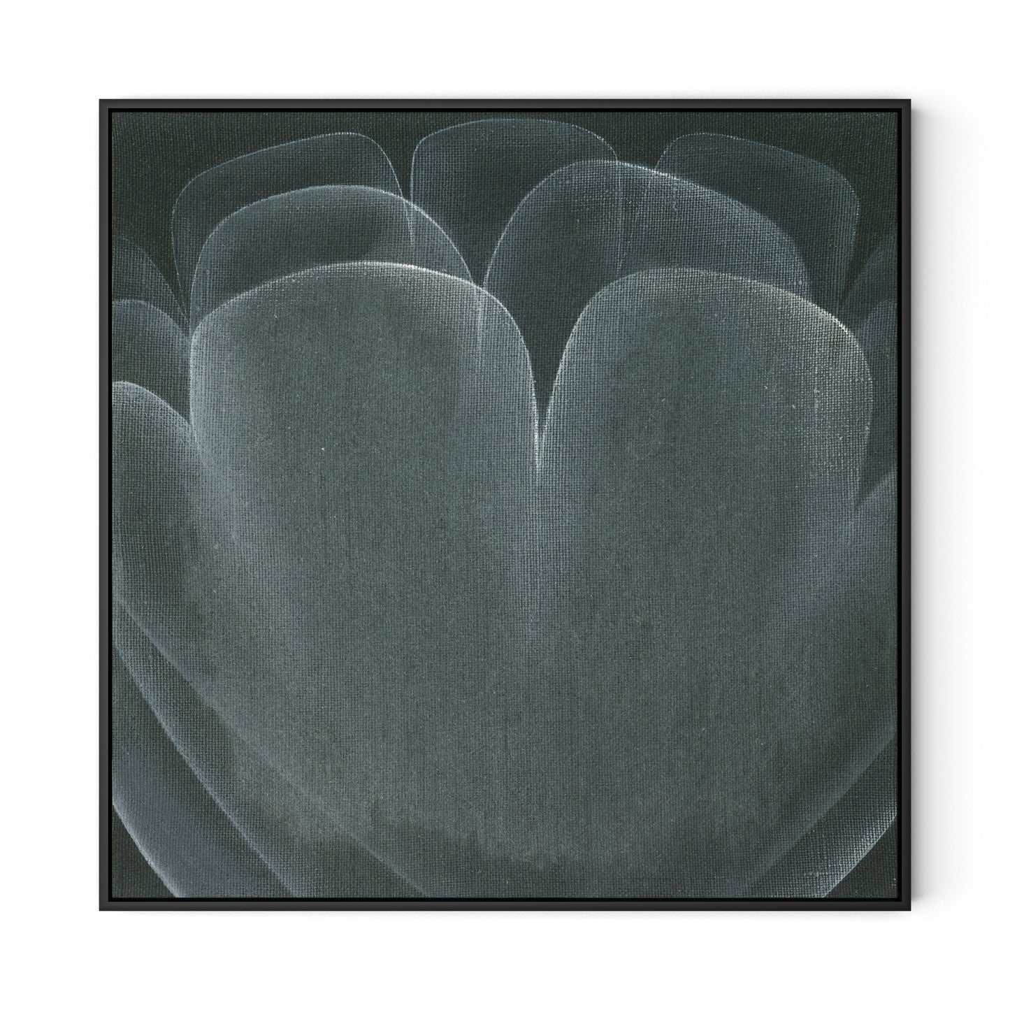Shadows II Canvas Floater Framed / 32 x 32 in / Black