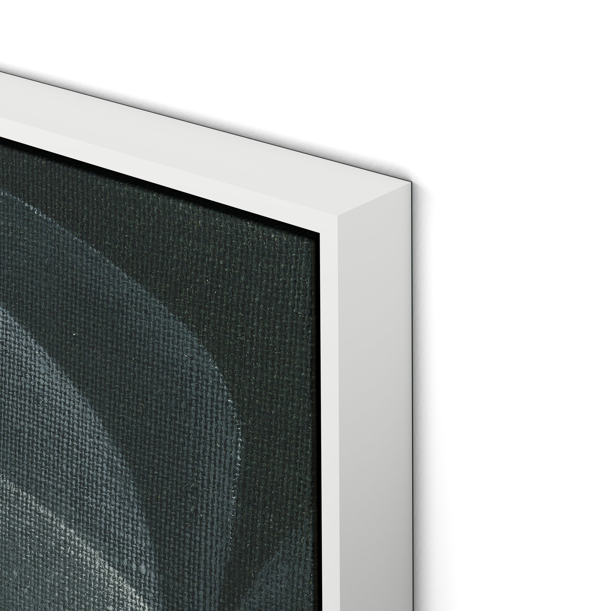 Shadows II Canvas Floater Framed / 32 x 32 in / White