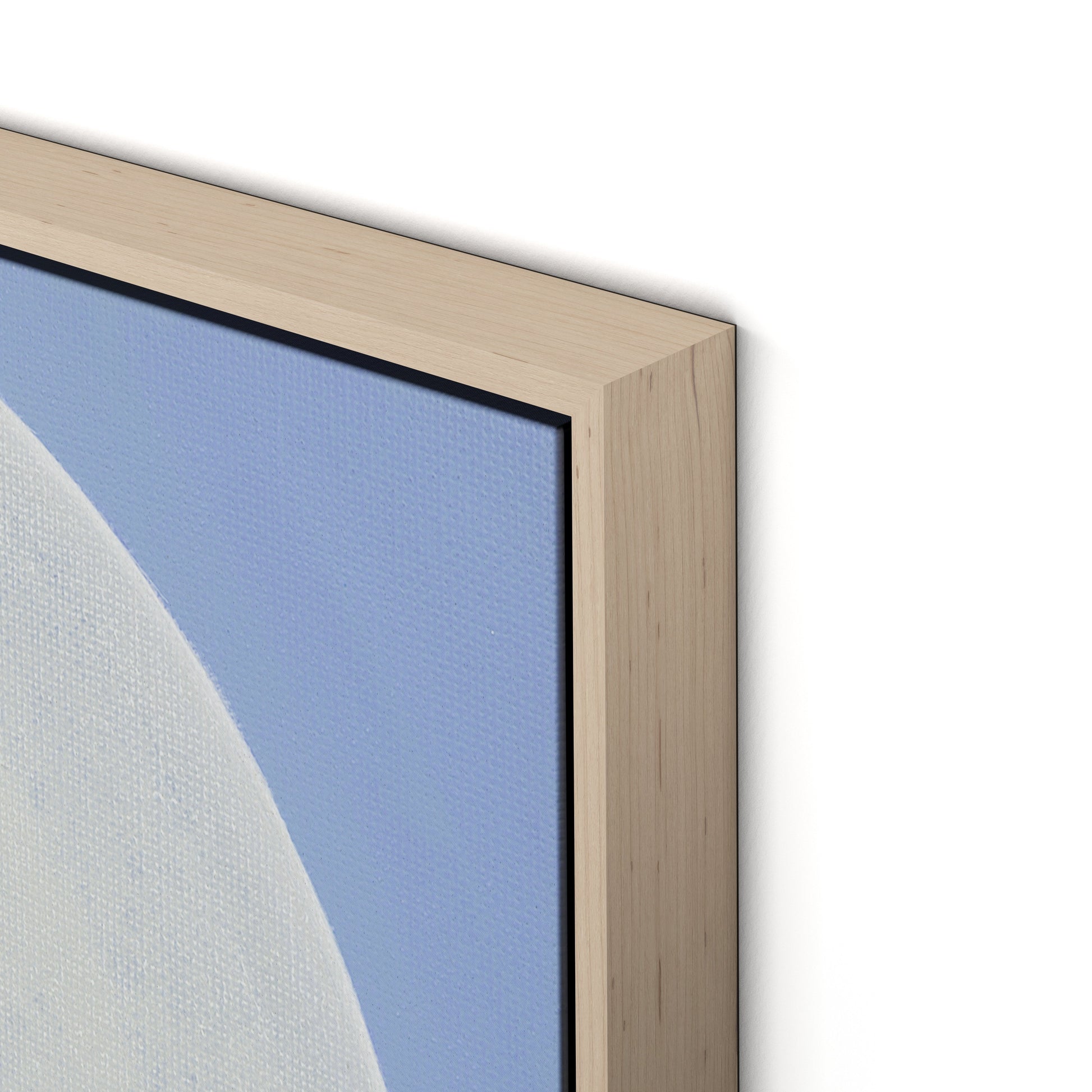 Pearl Canvas Floater Framed / 32 x 32 in / Natural Maple