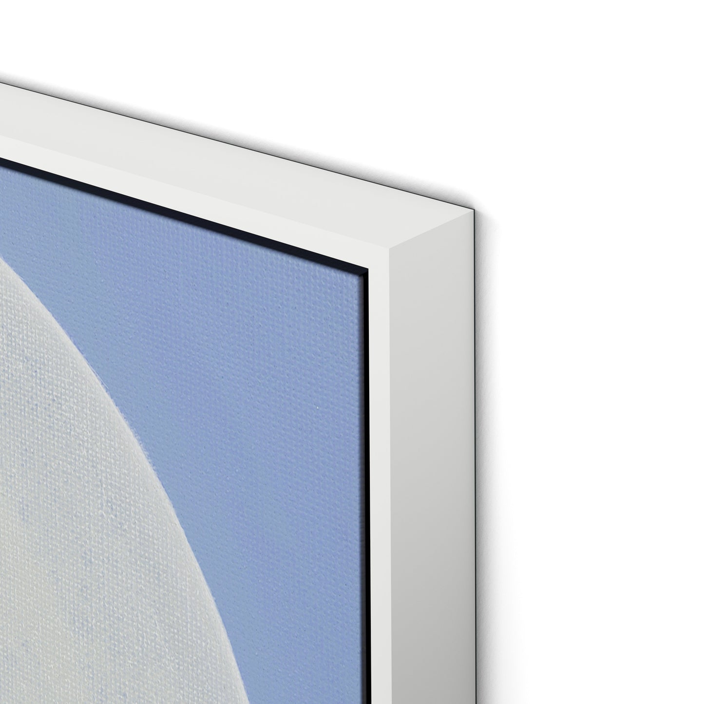 Pearl Canvas Floater Framed / 32 x 32 in / White