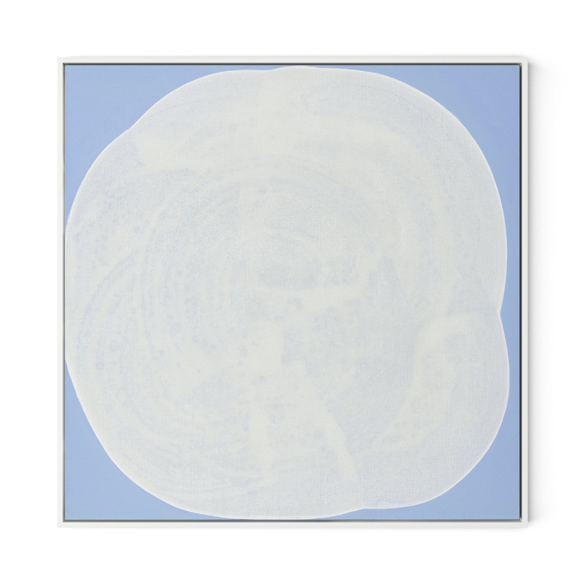 Pearl Canvas Floater Framed / 32 x 32 in / White