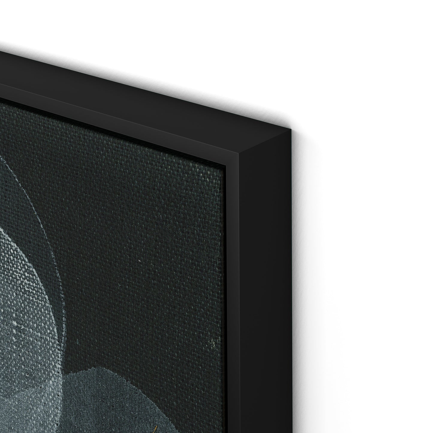 Shadows I Canvas Floater Framed / 32 x 32 in / Black