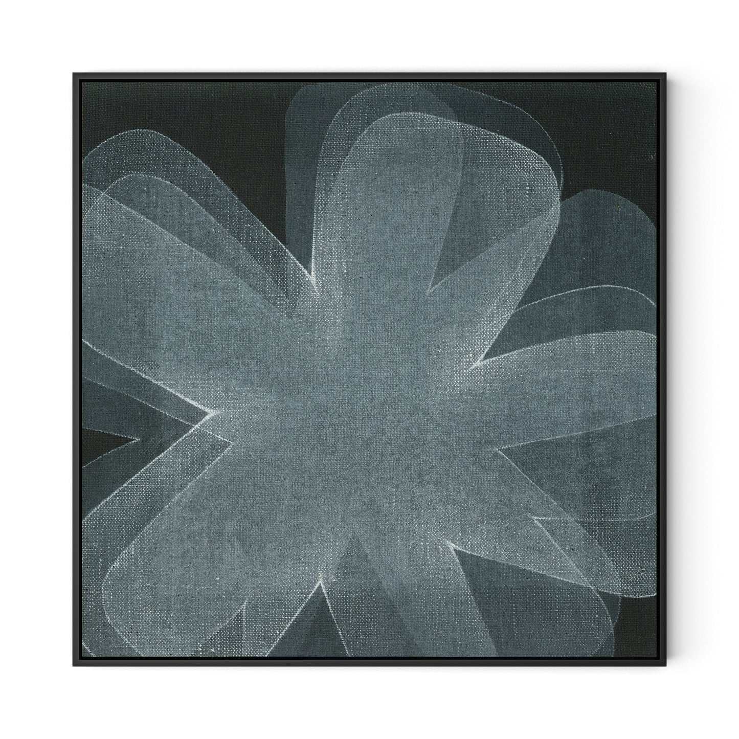 Shadows I Canvas Floater Framed / 32 x 32 in / Black