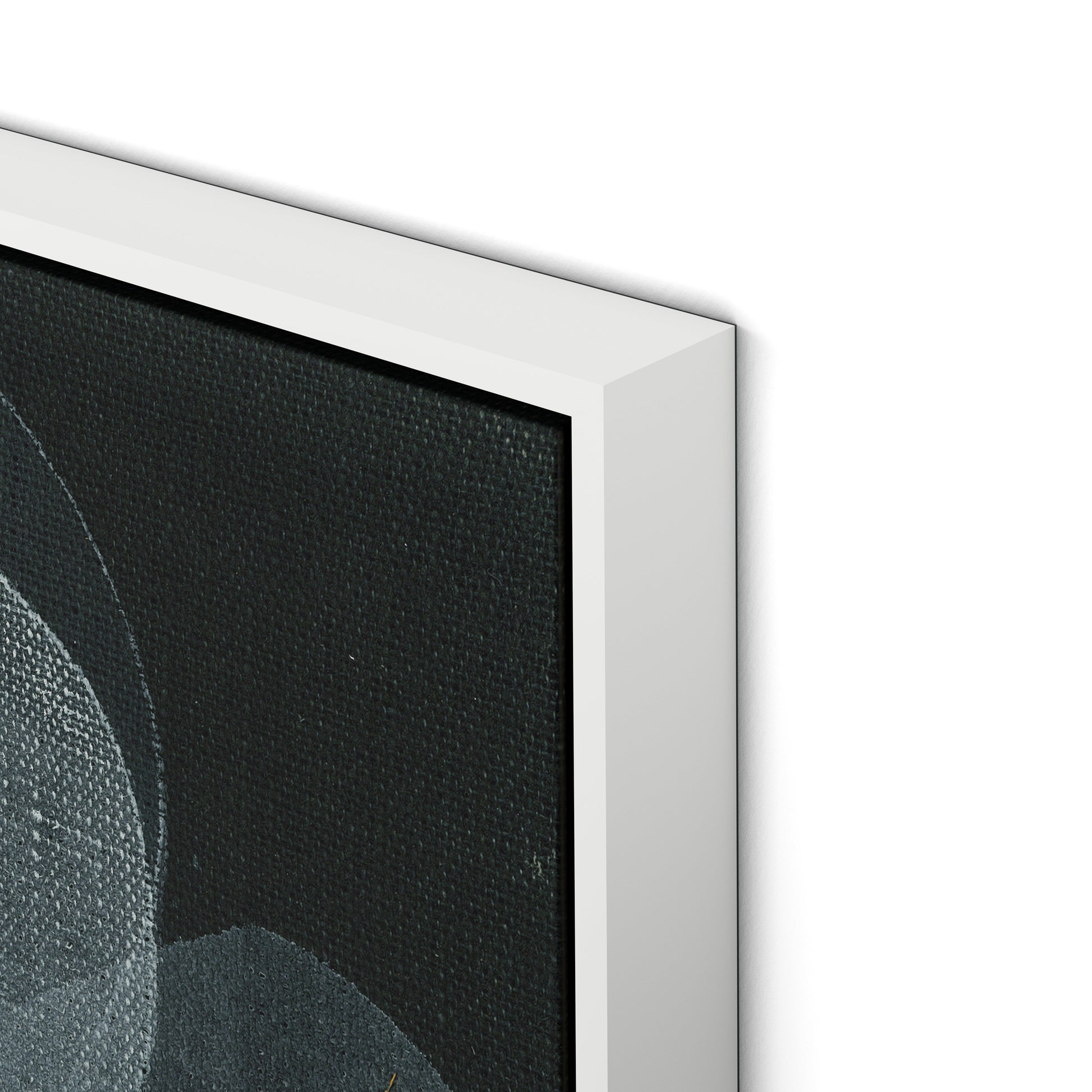 Shadows I Canvas Floater Framed / 32 x 32 in / White