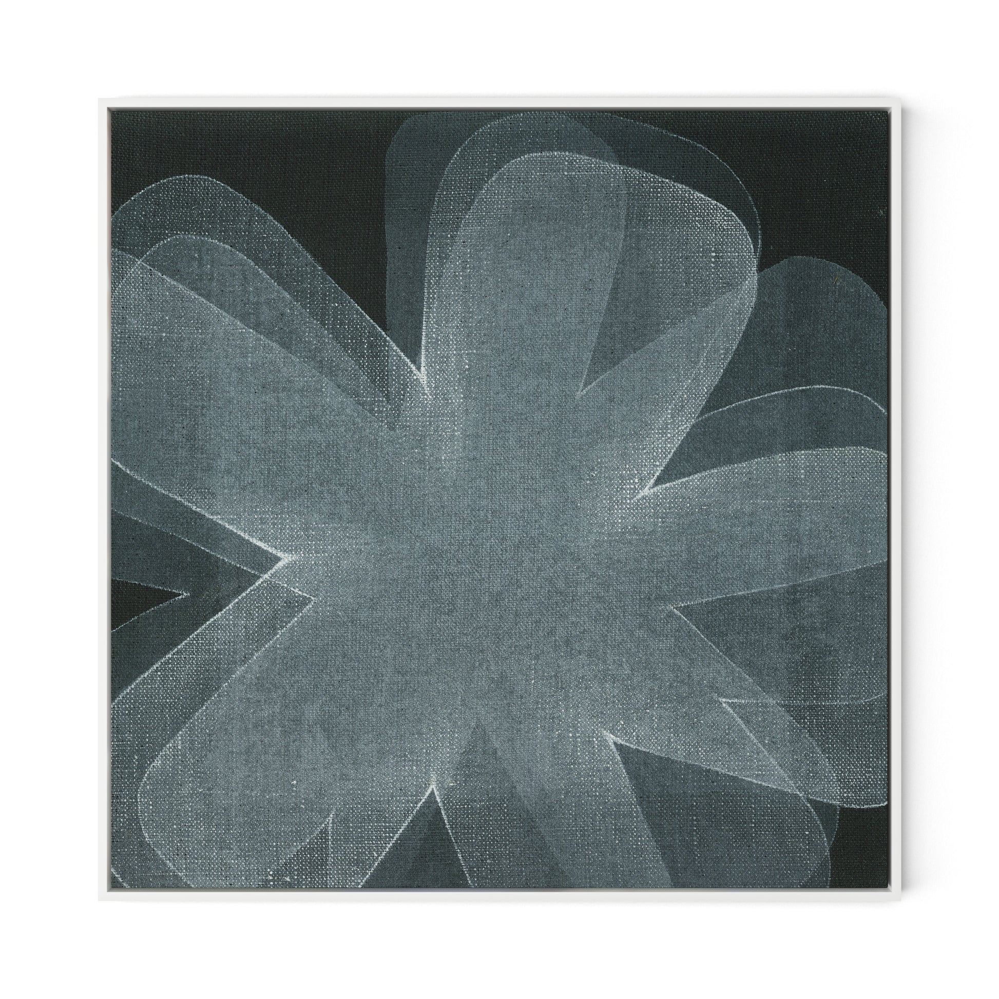 Shadows I Canvas Floater Framed / 32 x 32 in / White