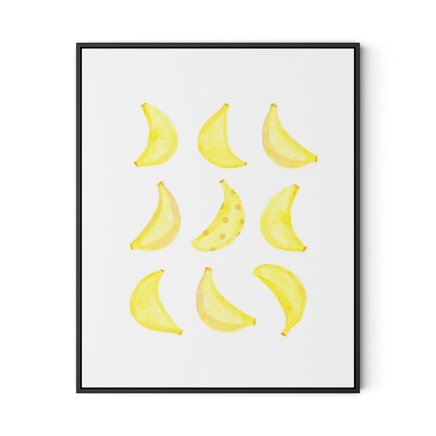 Bananarama Canvas Floater Framed / 26 x 32 in / Black