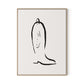 Minimal Boot Canvas Floater Framed / 24 x 32 in / Natural Maple