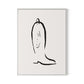 Minimal Boot Canvas Floater Framed / 24 x 32 in / White