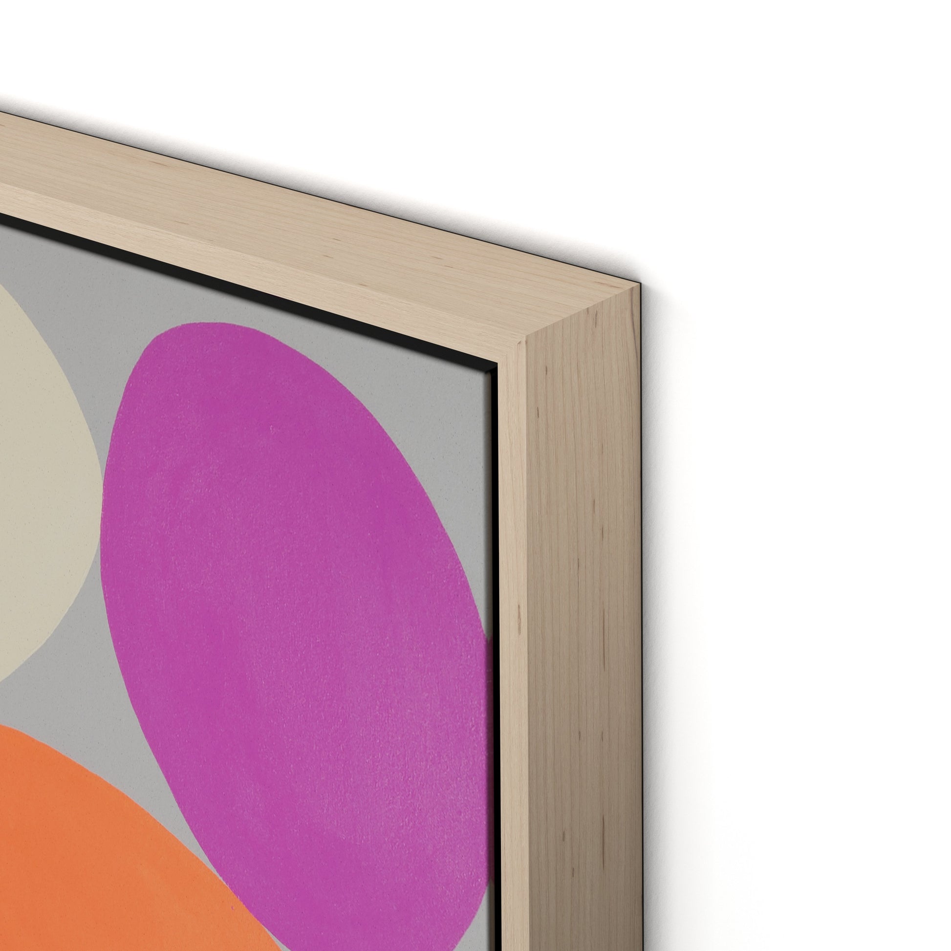 Playground Canvas Floater Framed / 24 x 32 in / Natural Maple