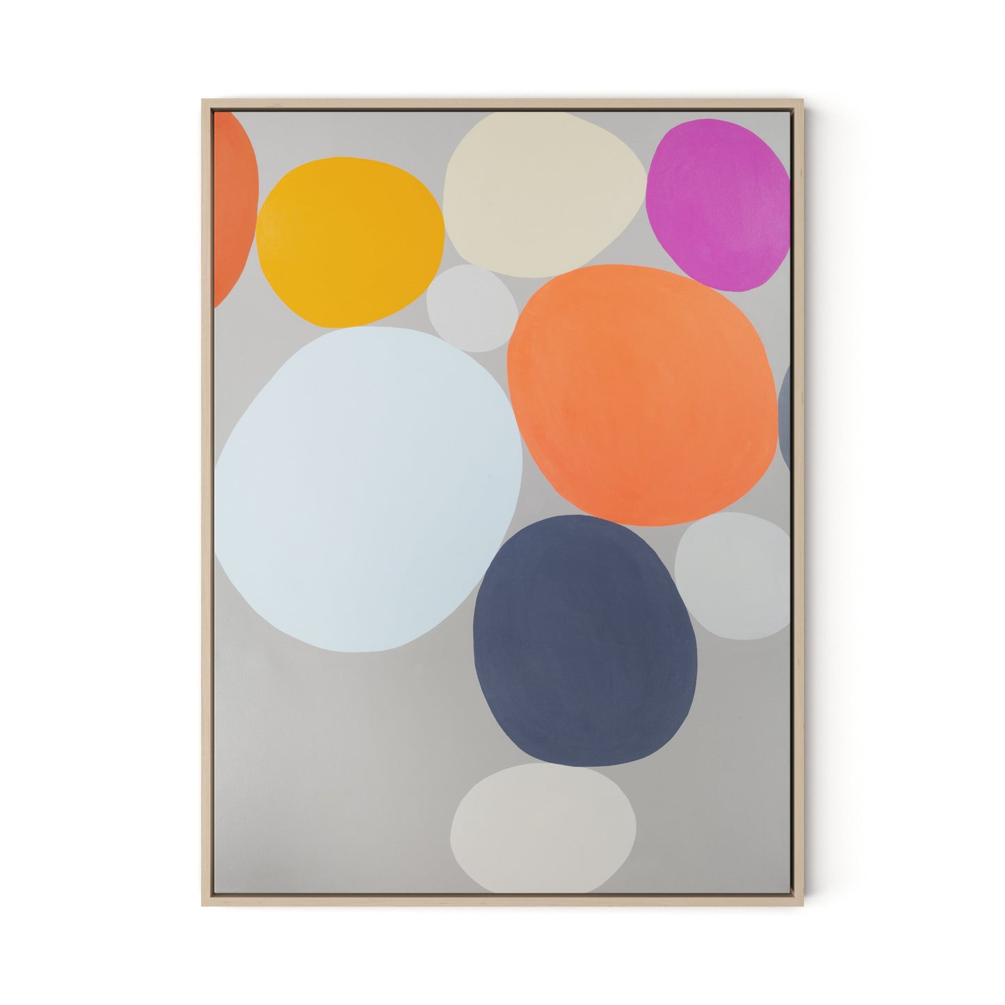 Playground Canvas Floater Framed / 24 x 32 in / Natural Maple