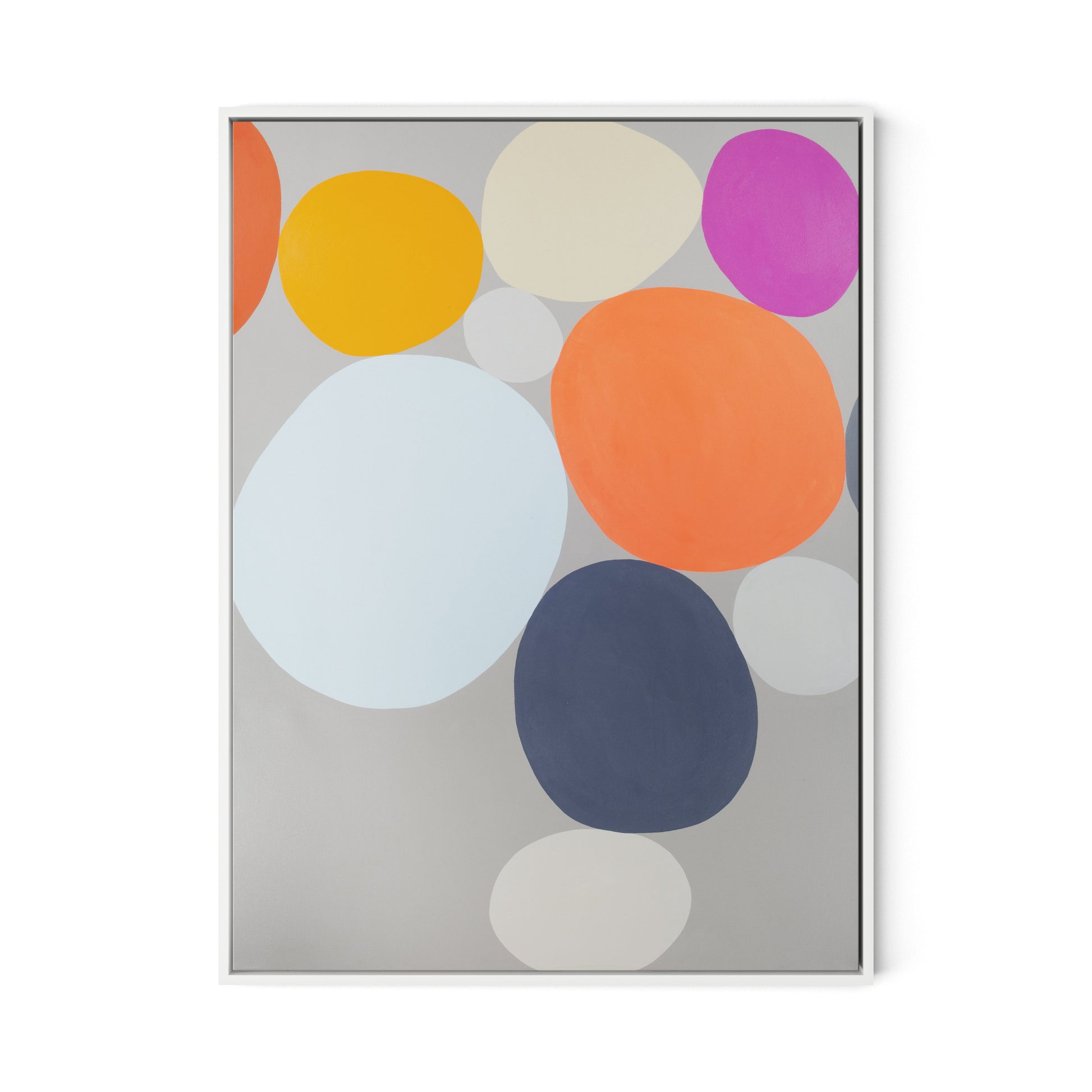 Playground Canvas Floater Framed / 24 x 32 in / White