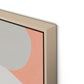 Pink Party Stack Canvas Floater Framed / 25.5 x 40 in / Natural Maple