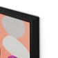 Pink Party Stack Canvas Floater Framed / 15.5 x 24 in / Black