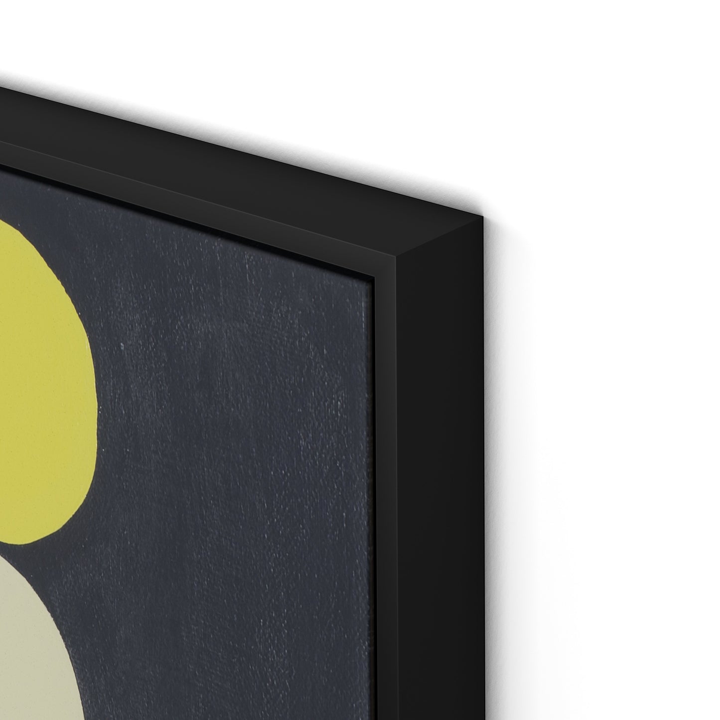 Citron Stack Canvas Floater Framed / 24 x 32 in / Black