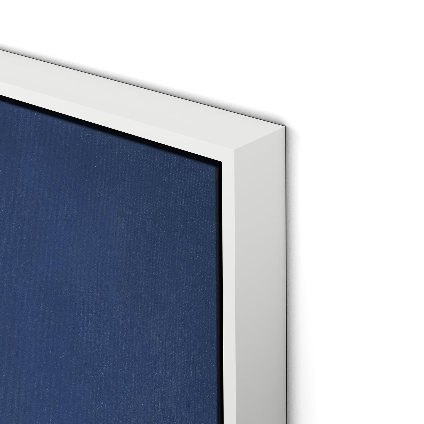 Boardwalk Stack Canvas Floater Framed / 26.5 x 32 in / White