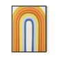 Vintage Rainbow Canvas Floater Framed / 24 x 32 in / Black
