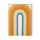 Vintage Rainbow Canvas Floater Framed / 24 x 32 in / White