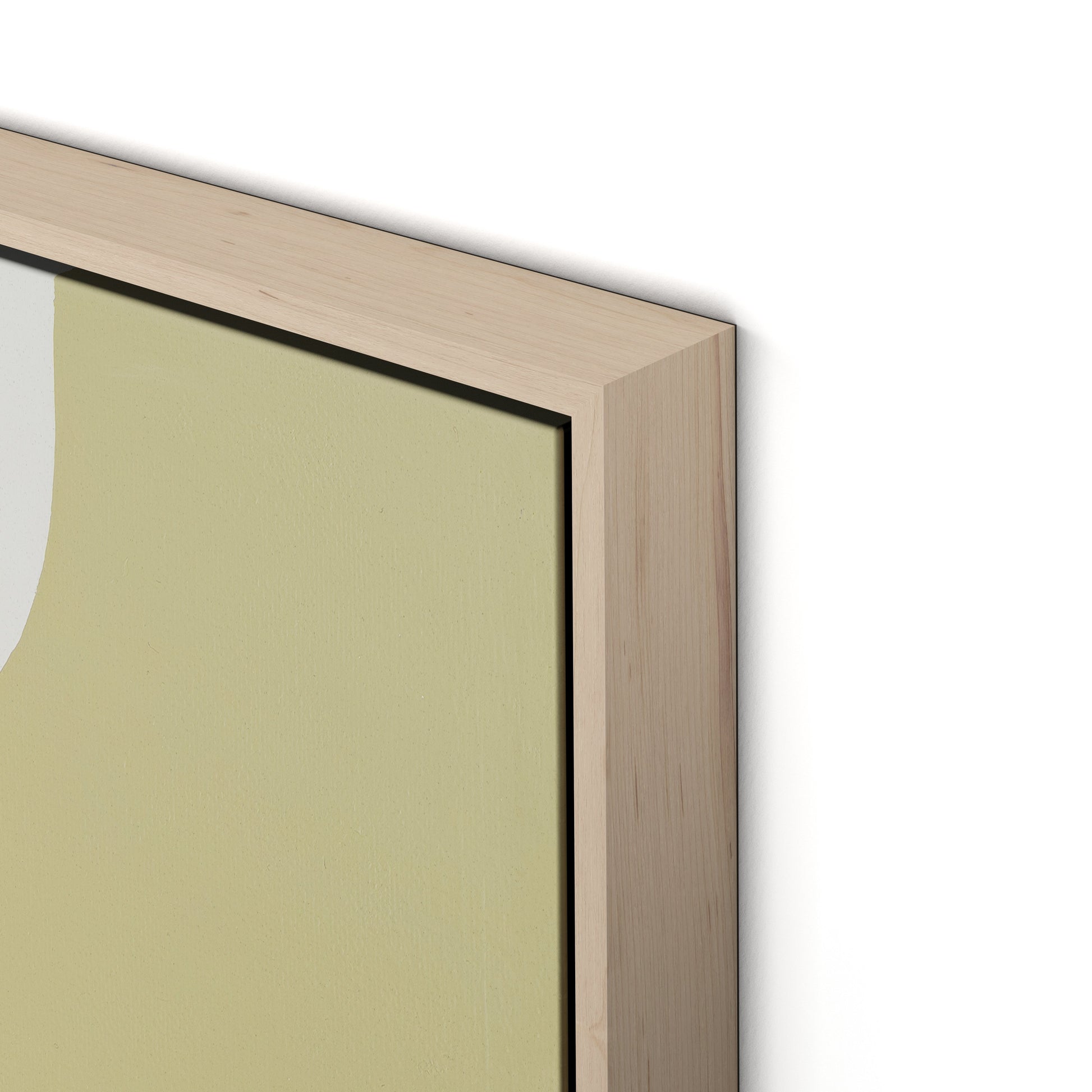 Meditation Sage Canvas Floater Framed / 24 x 32 in / Natural Maple