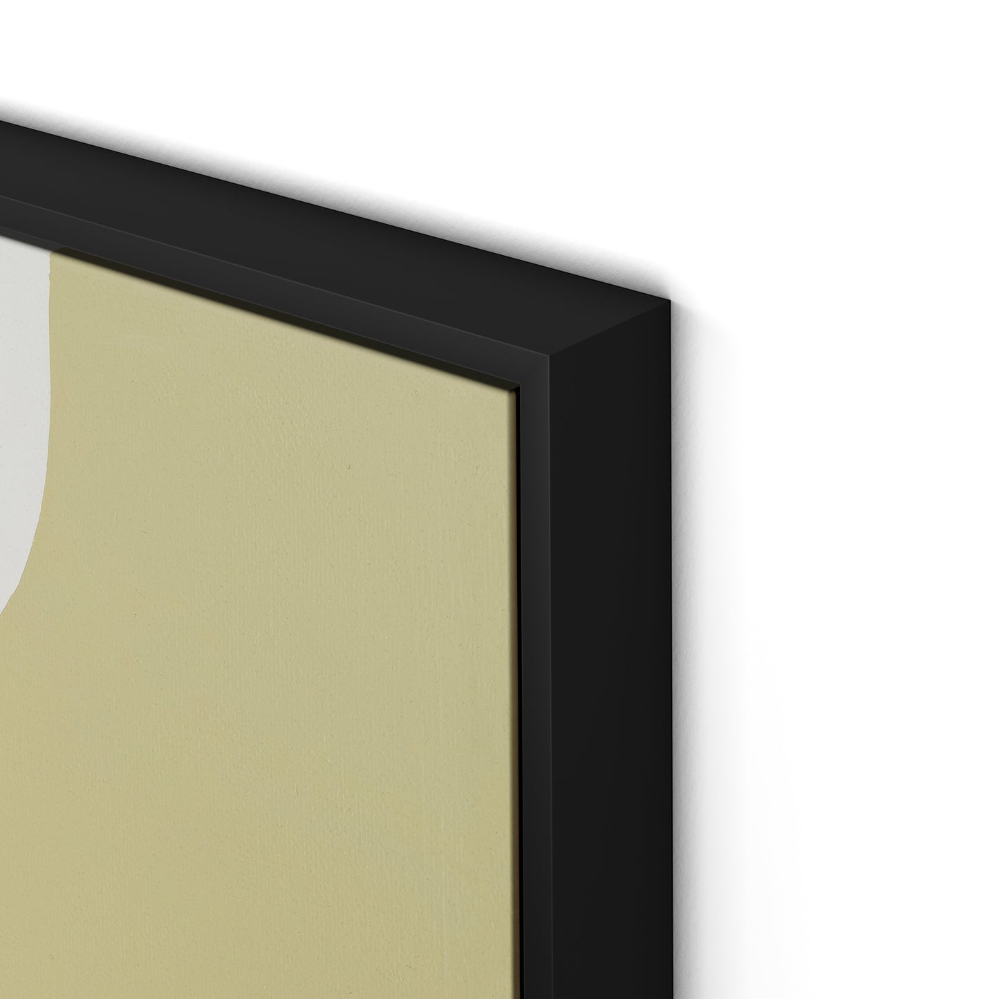 Meditation Sage Canvas Floater Framed / 24 x 32 in / Black